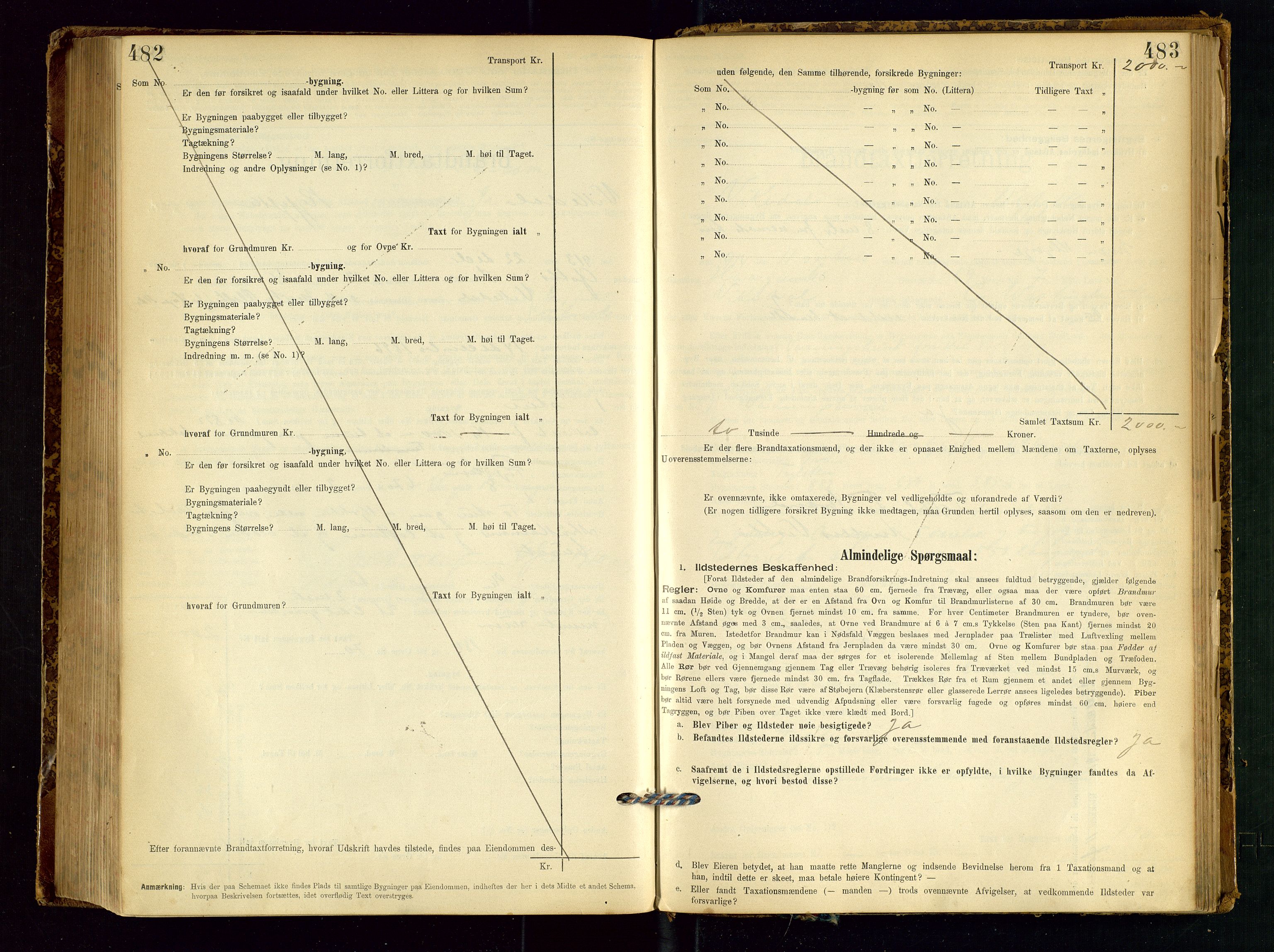 Vikedal lensmannskontor, SAST/A-100179/Gob/L0004: Branntakstprotokoll, 1894-1952, p. 482-483