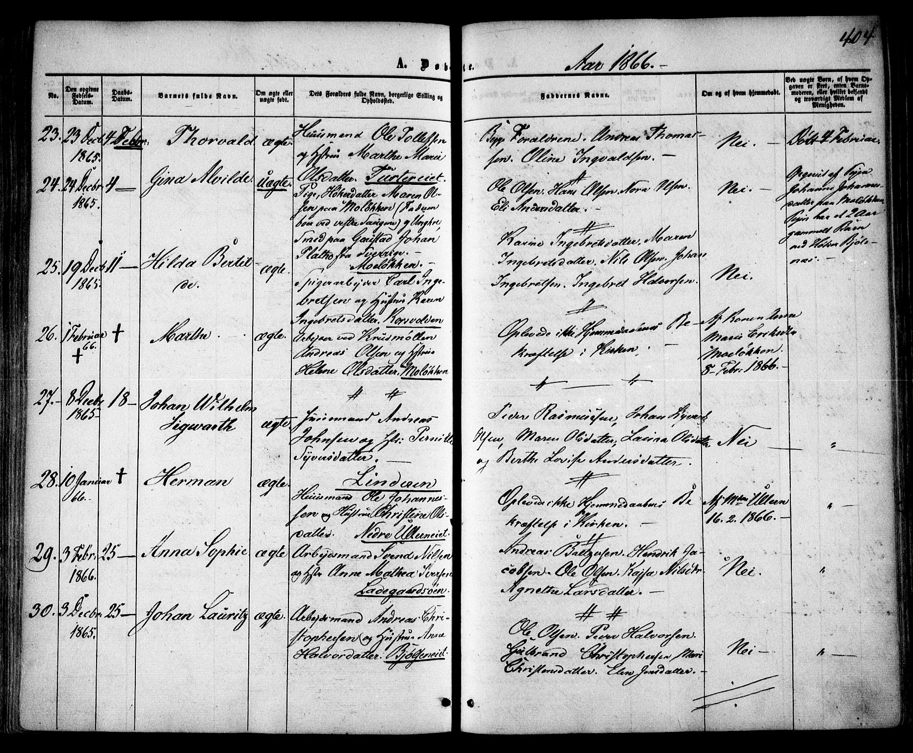 Vestre Aker prestekontor Kirkebøker, AV/SAO-A-10025/F/Fa/L0003: Parish register (official) no. 3, 1857-1868, p. 404