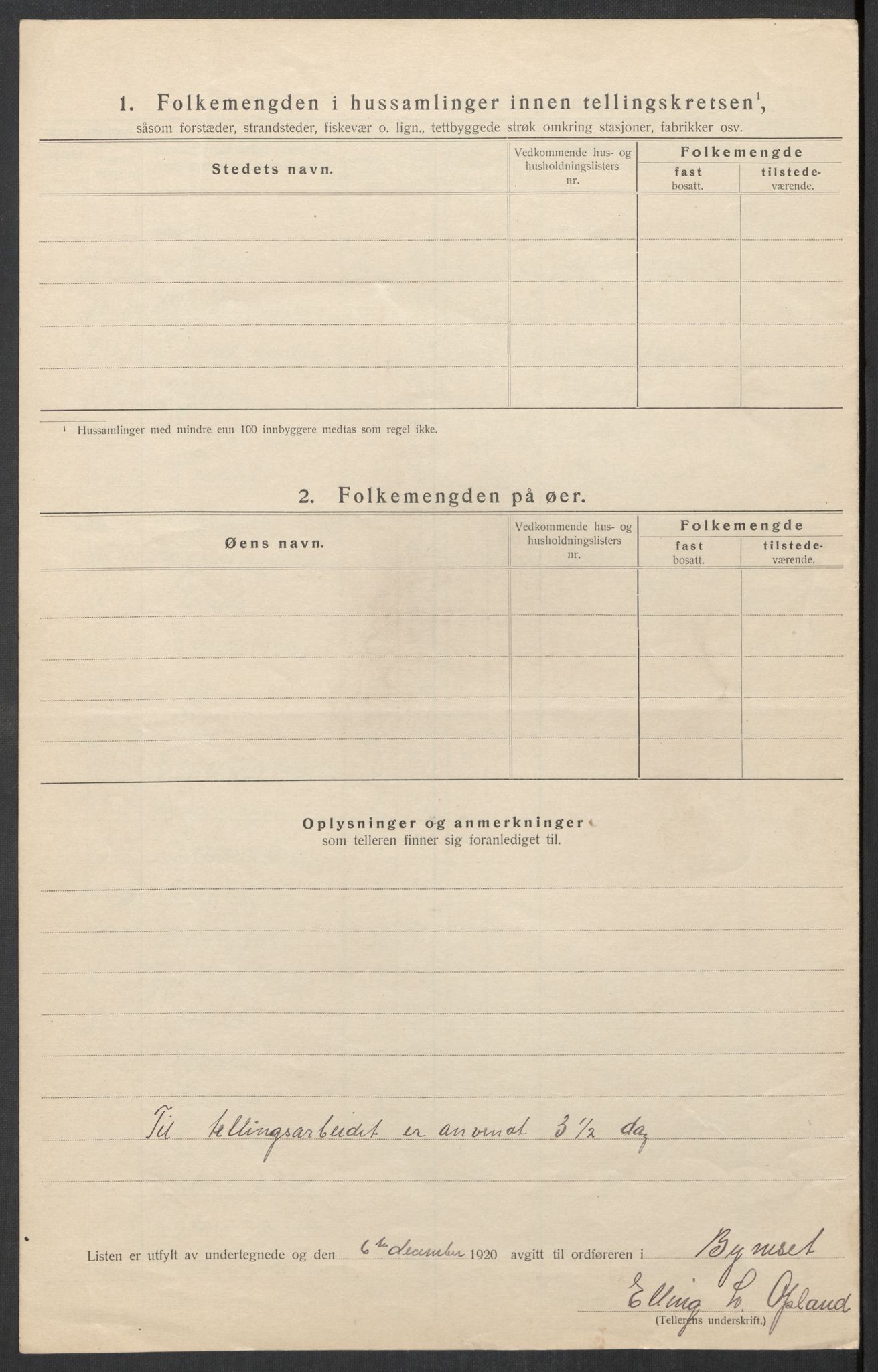 SAT, 1920 census for Byneset, 1920, p. 26