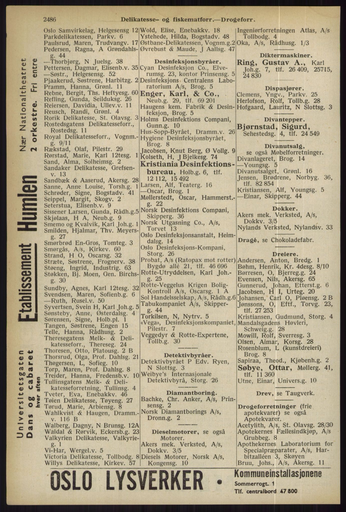Kristiania/Oslo adressebok, PUBL/-, 1936, p. 2486