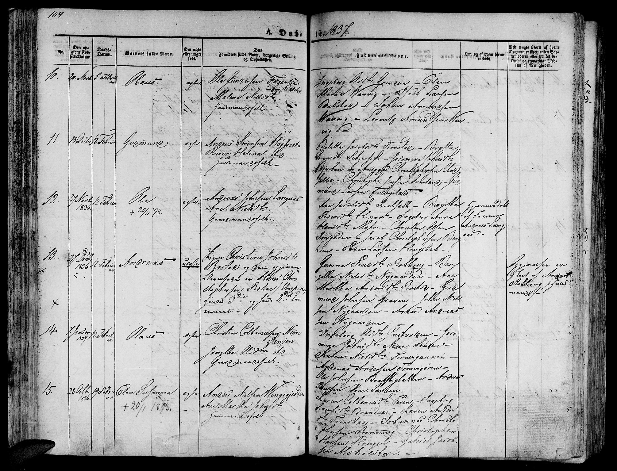 Ministerialprotokoller, klokkerbøker og fødselsregistre - Nord-Trøndelag, AV/SAT-A-1458/701/L0006: Parish register (official) no. 701A06, 1825-1841, p. 107