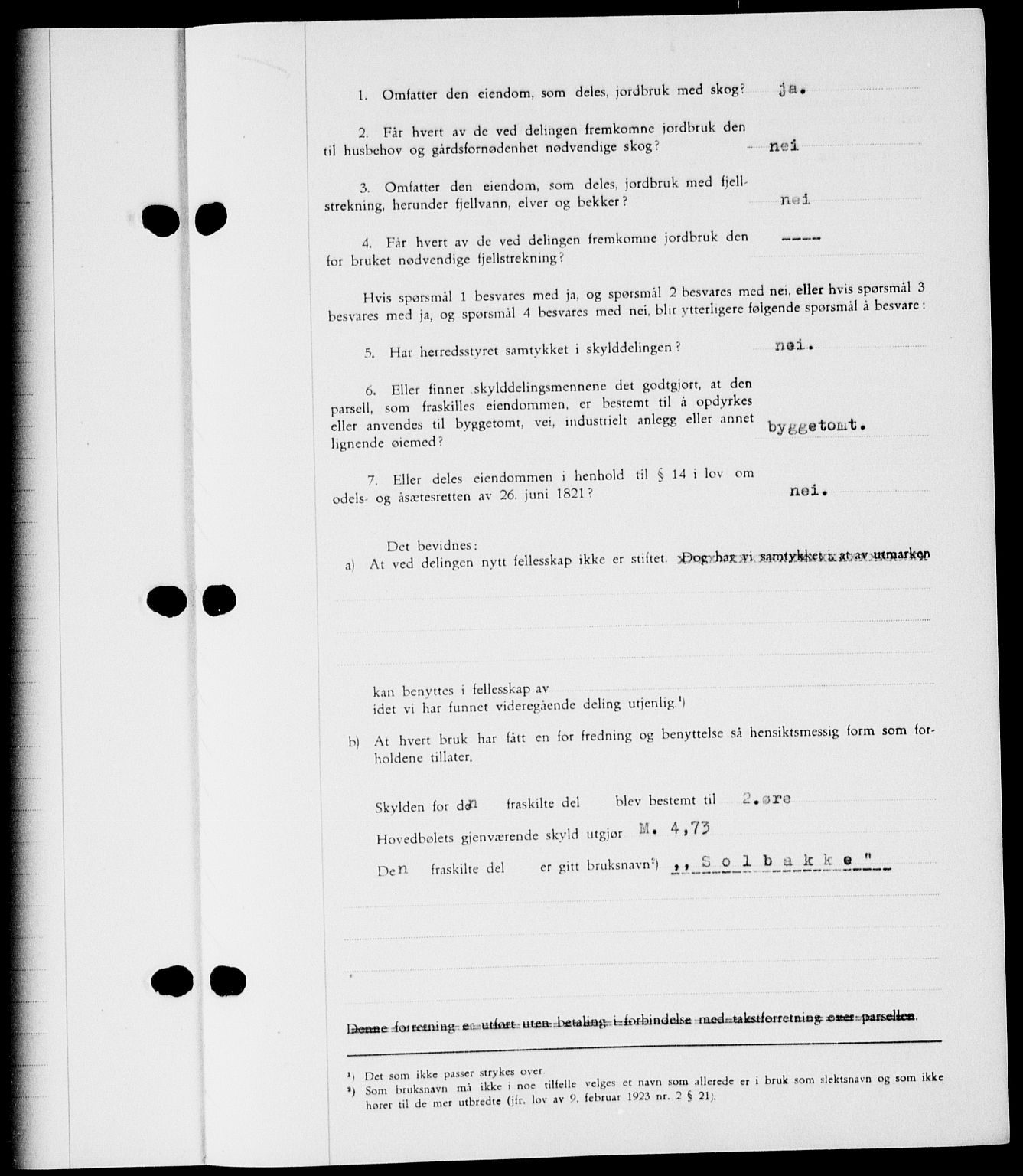 Onsøy sorenskriveri, AV/SAO-A-10474/G/Ga/Gab/L0015: Mortgage book no. II A-15, 1945-1946, Diary no: : 692/1946