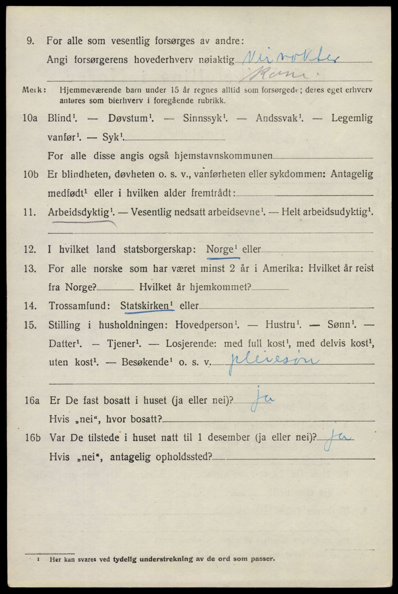 SAO, 1920 census for Spydeberg, 1920, p. 4072