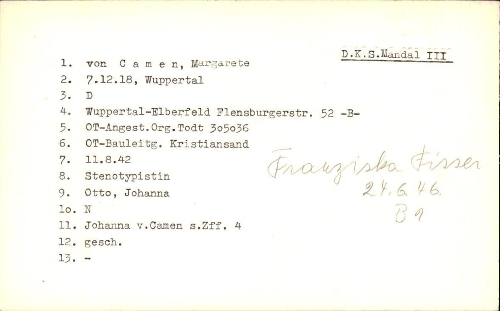 Hjemsendte tyskere , RA/RAFA-6487/D/Db/L0008: Bordasch-Deters, 1945-1947, p. 856