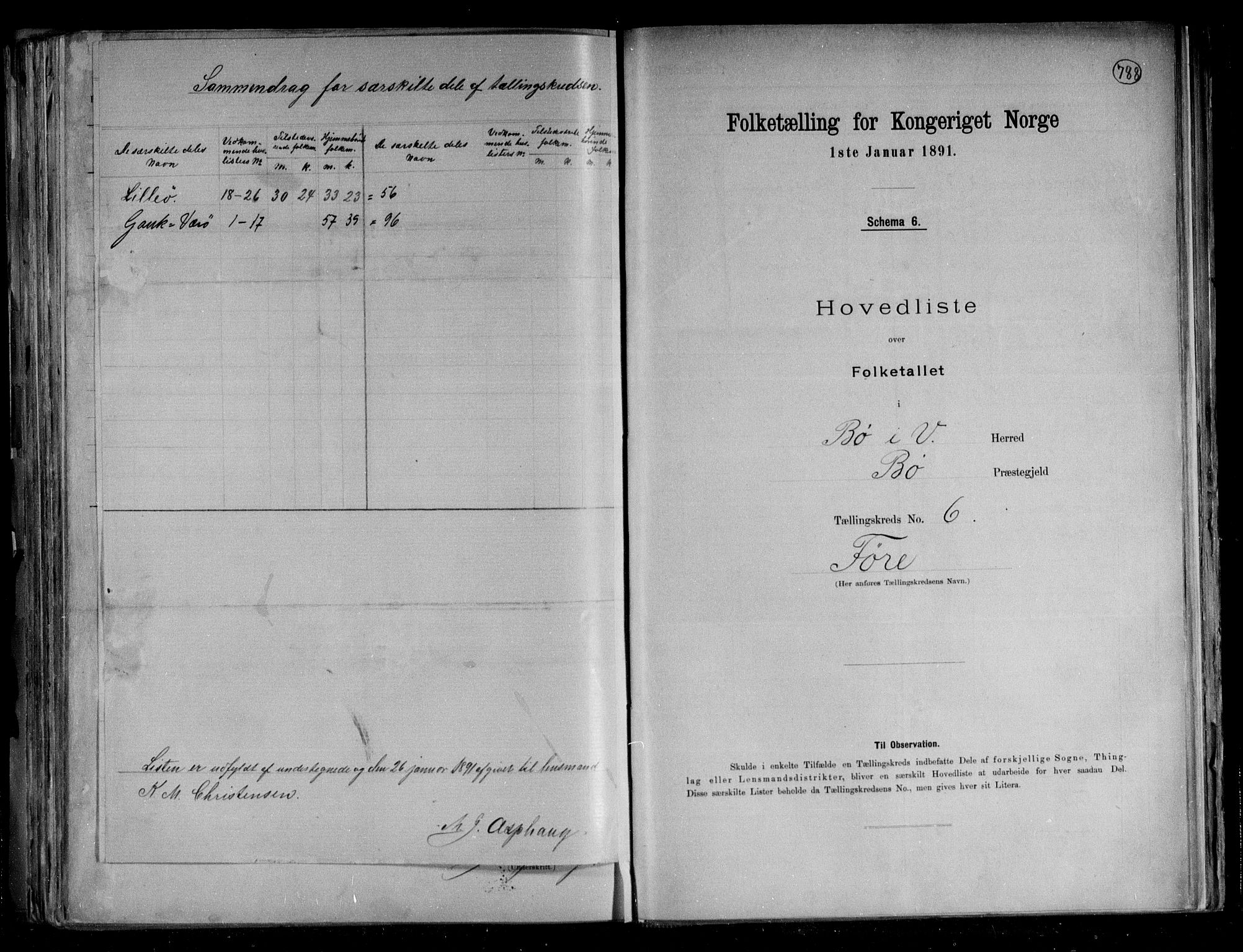 RA, 1891 census for 1867 Bø, 1891, p. 17