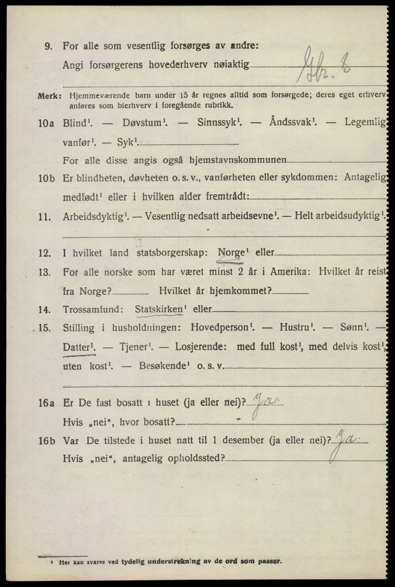 SAKO, 1920 census for Sem, 1920, p. 11182