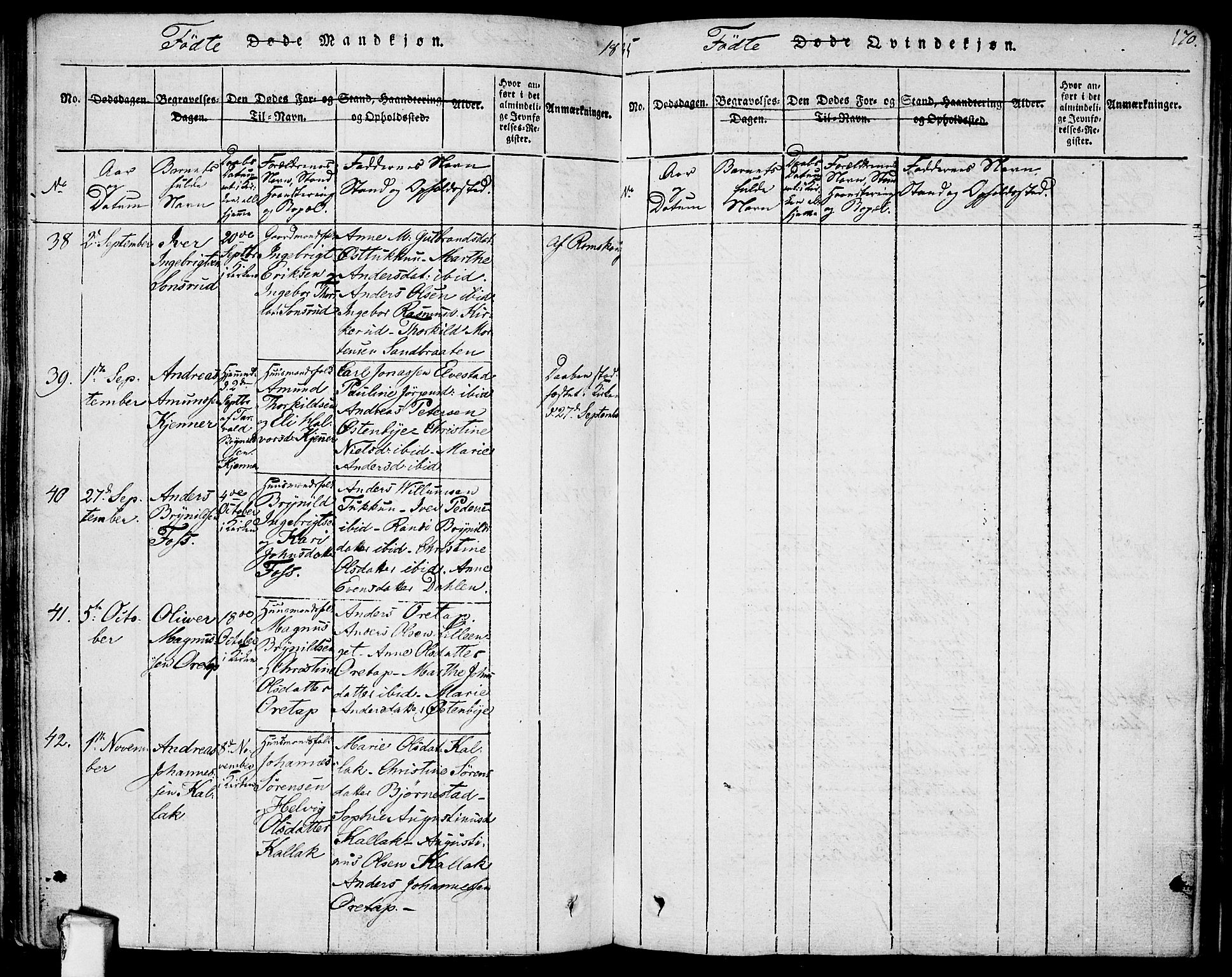 Rødenes prestekontor Kirkebøker, AV/SAO-A-2005/F/Fa/L0004: Parish register (official) no. I 4, 1814-1838, p. 170