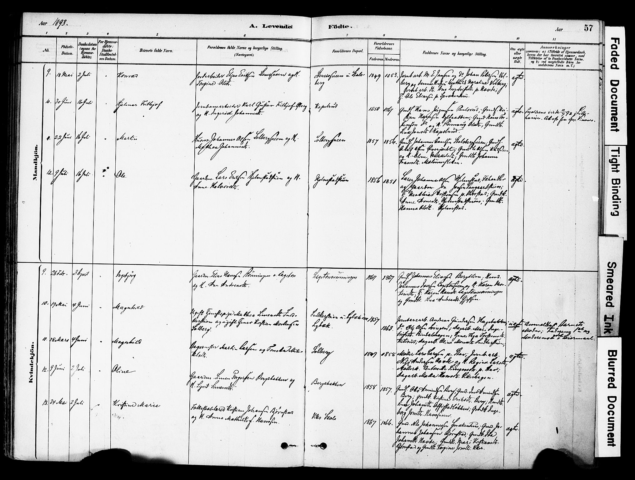 Øyer prestekontor, AV/SAH-PREST-084/H/Ha/Haa/L0009: Parish register (official) no. 9, 1878-1893, p. 57