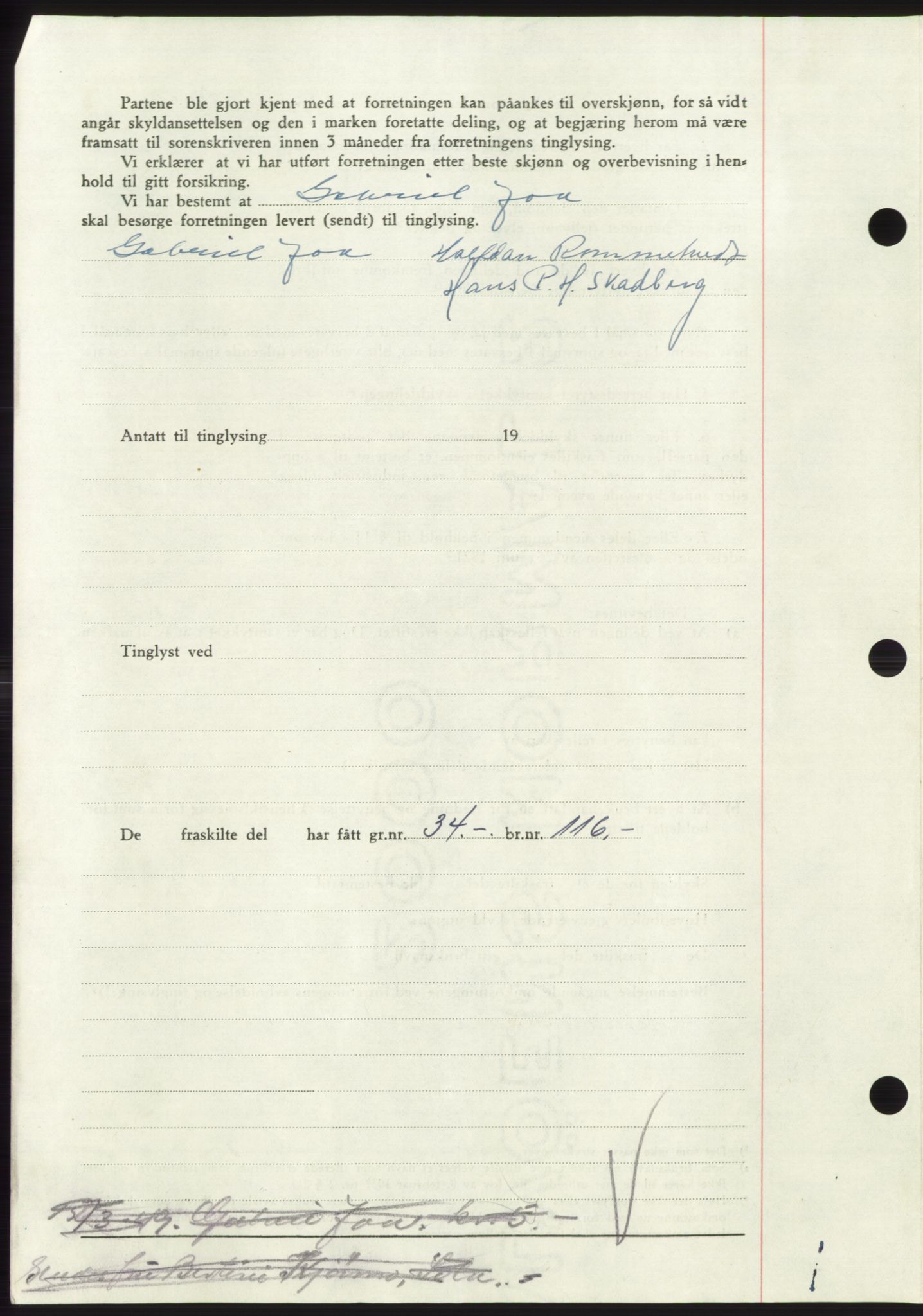 Jæren sorenskriveri, AV/SAST-A-100310/03/G/Gba/L0102: Mortgage book, 1949-1949, Diary no: : 1409/1949