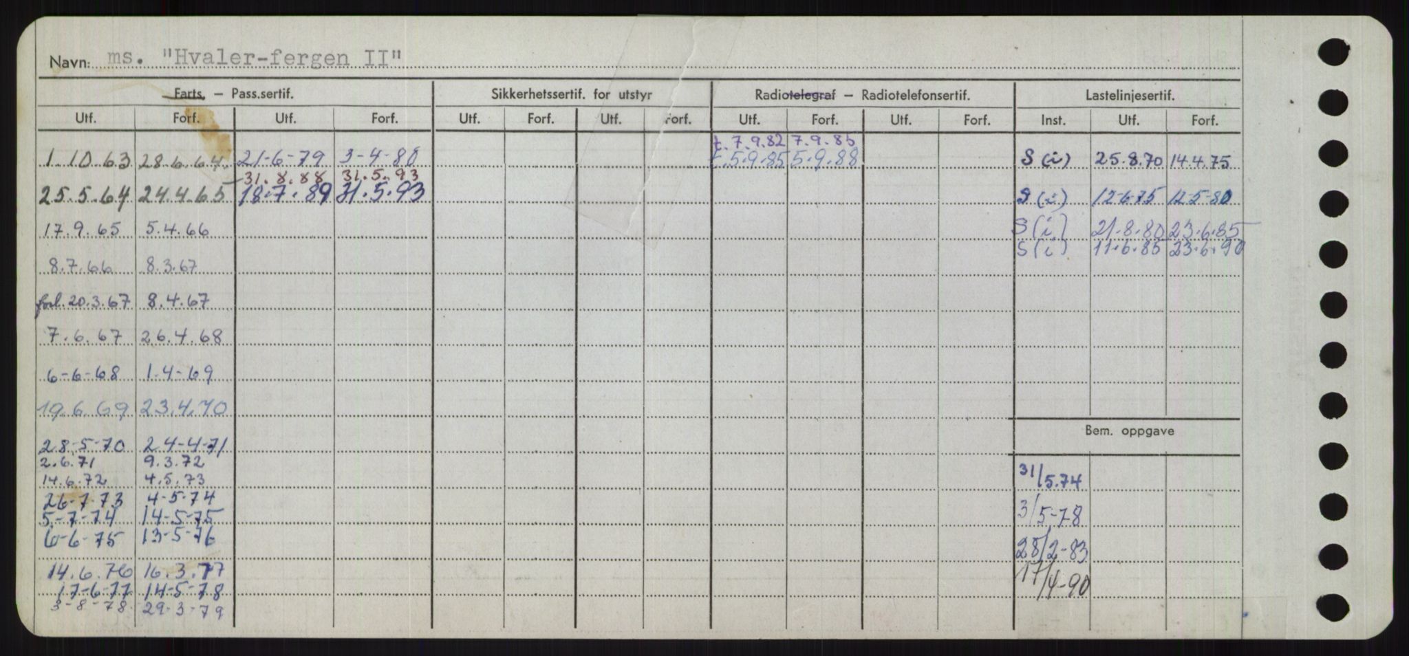 Sjøfartsdirektoratet med forløpere, Skipsmålingen, AV/RA-S-1627/H/Ha/L0003/0001: Fartøy, Hilm-Mar / Fartøy, Hilm-Kol, p. 158