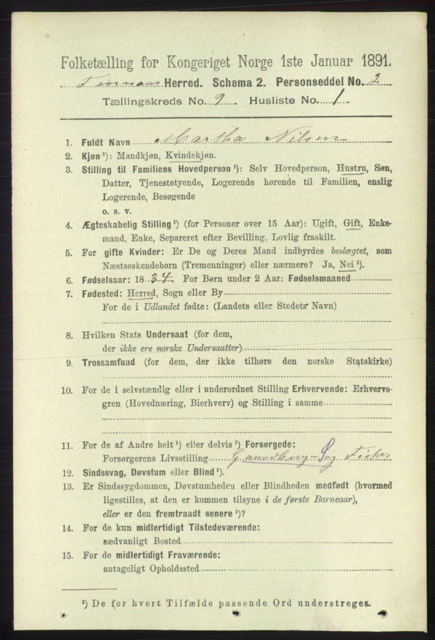 RA, 1891 census for 1218 Finnås, 1891, p. 3932