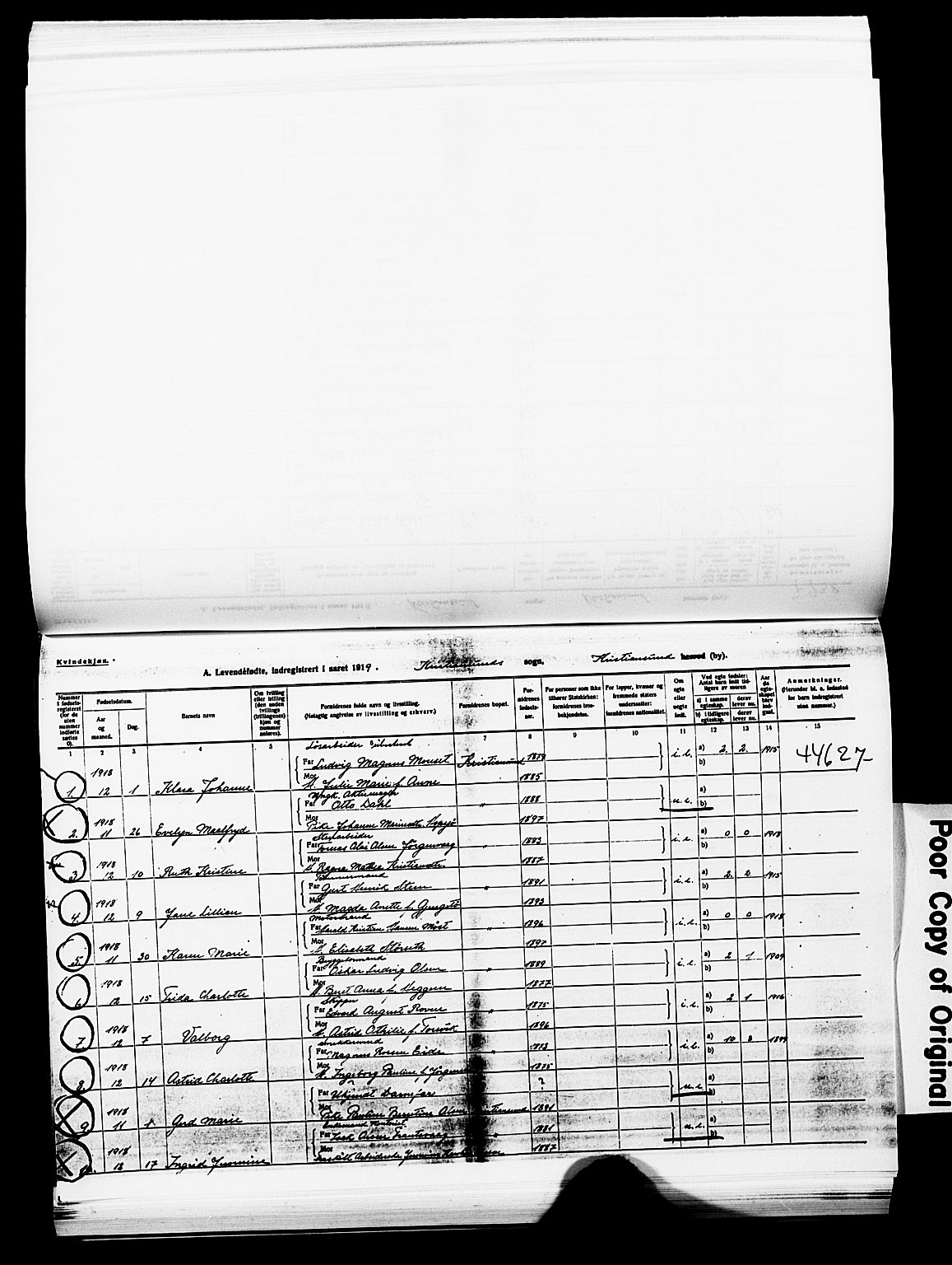 Ministerialprotokoller, klokkerbøker og fødselsregistre - Møre og Romsdal, SAT/A-1454/572/L0861: Parish register (official) no. 572D05, 1913-1920