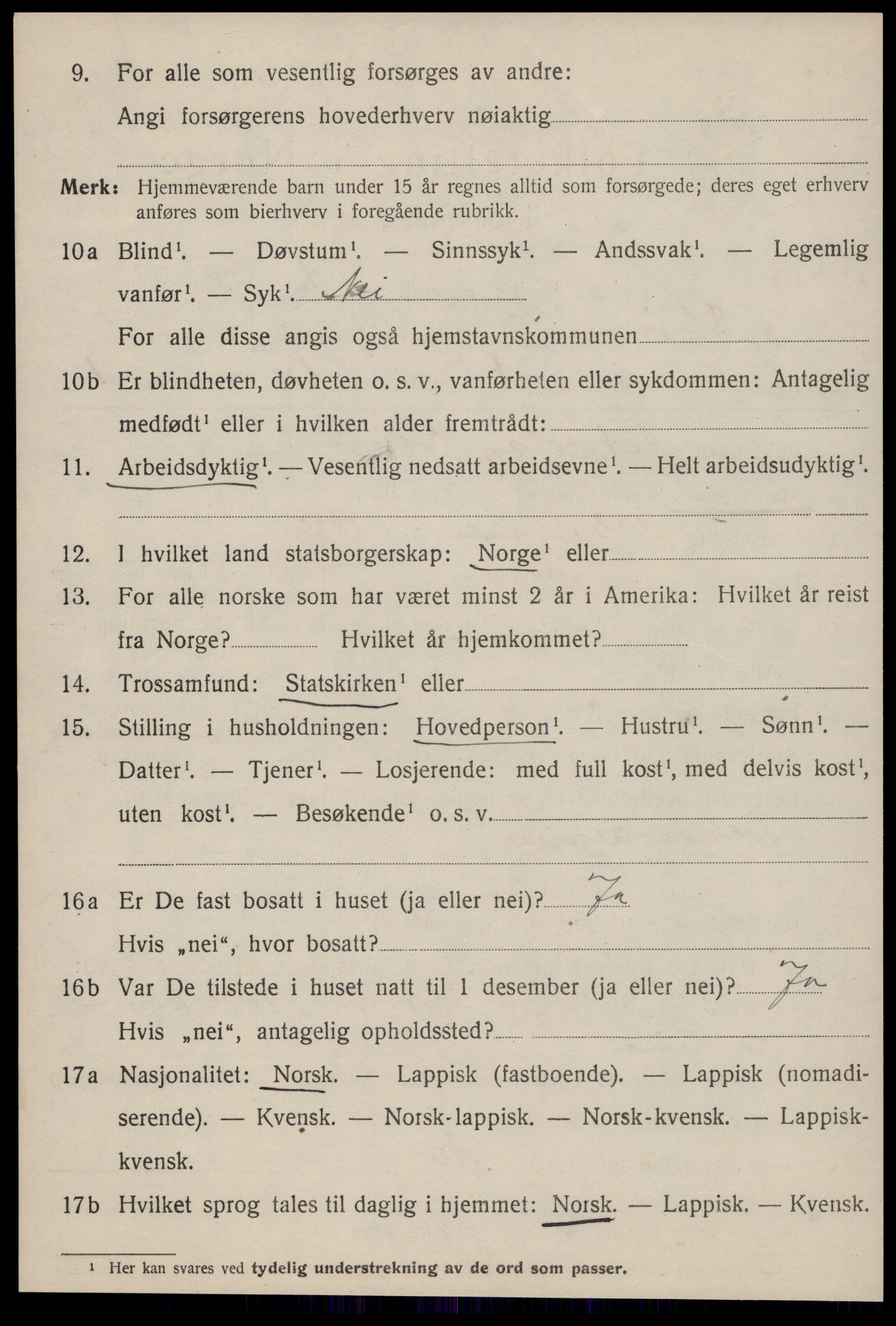 SAT, 1920 census for Stjørna, 1920, p. 3833