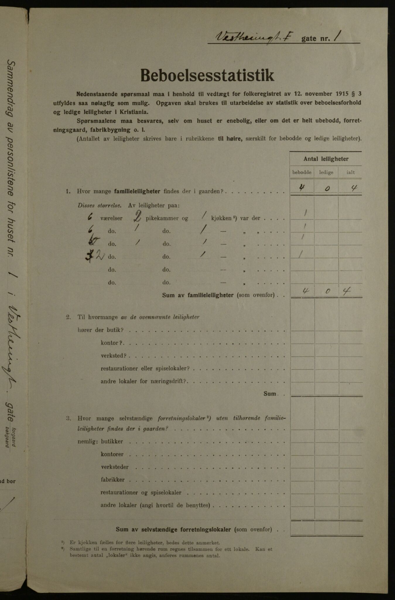 OBA, Municipal Census 1923 for Kristiania, 1923, p. 135265