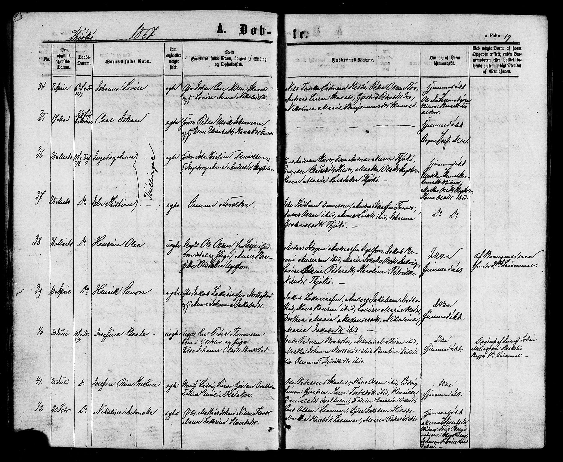 Ministerialprotokoller, klokkerbøker og fødselsregistre - Nordland, AV/SAT-A-1459/817/L0262: Parish register (official) no. 817A03/ 1, 1862-1877, p. 19