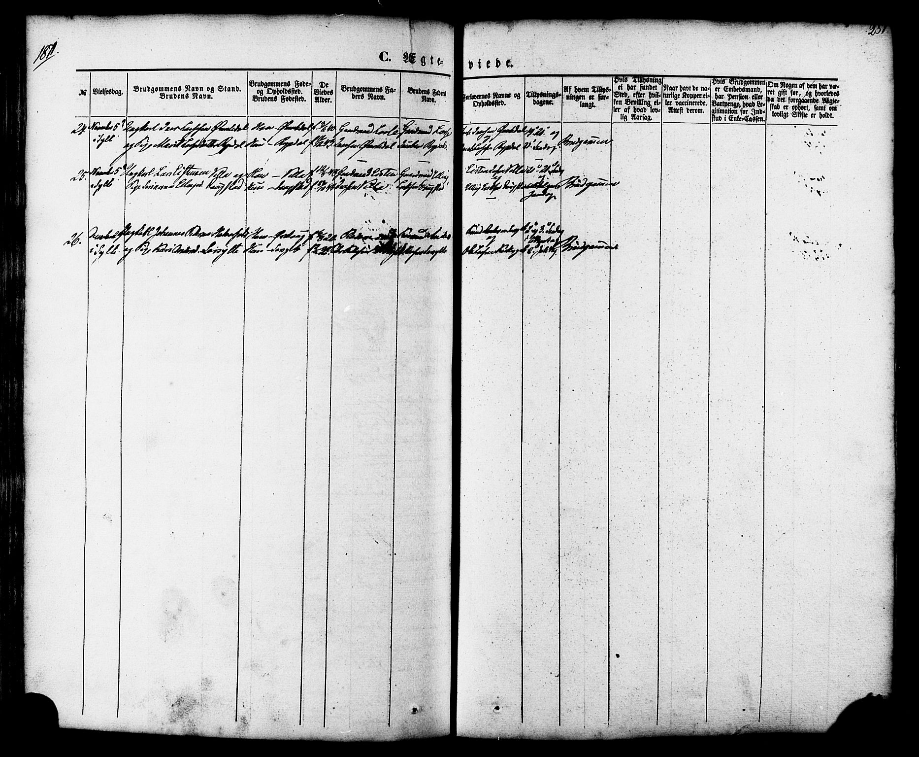 Ministerialprotokoller, klokkerbøker og fødselsregistre - Møre og Romsdal, AV/SAT-A-1454/539/L0529: Parish register (official) no. 539A02, 1848-1872, p. 251