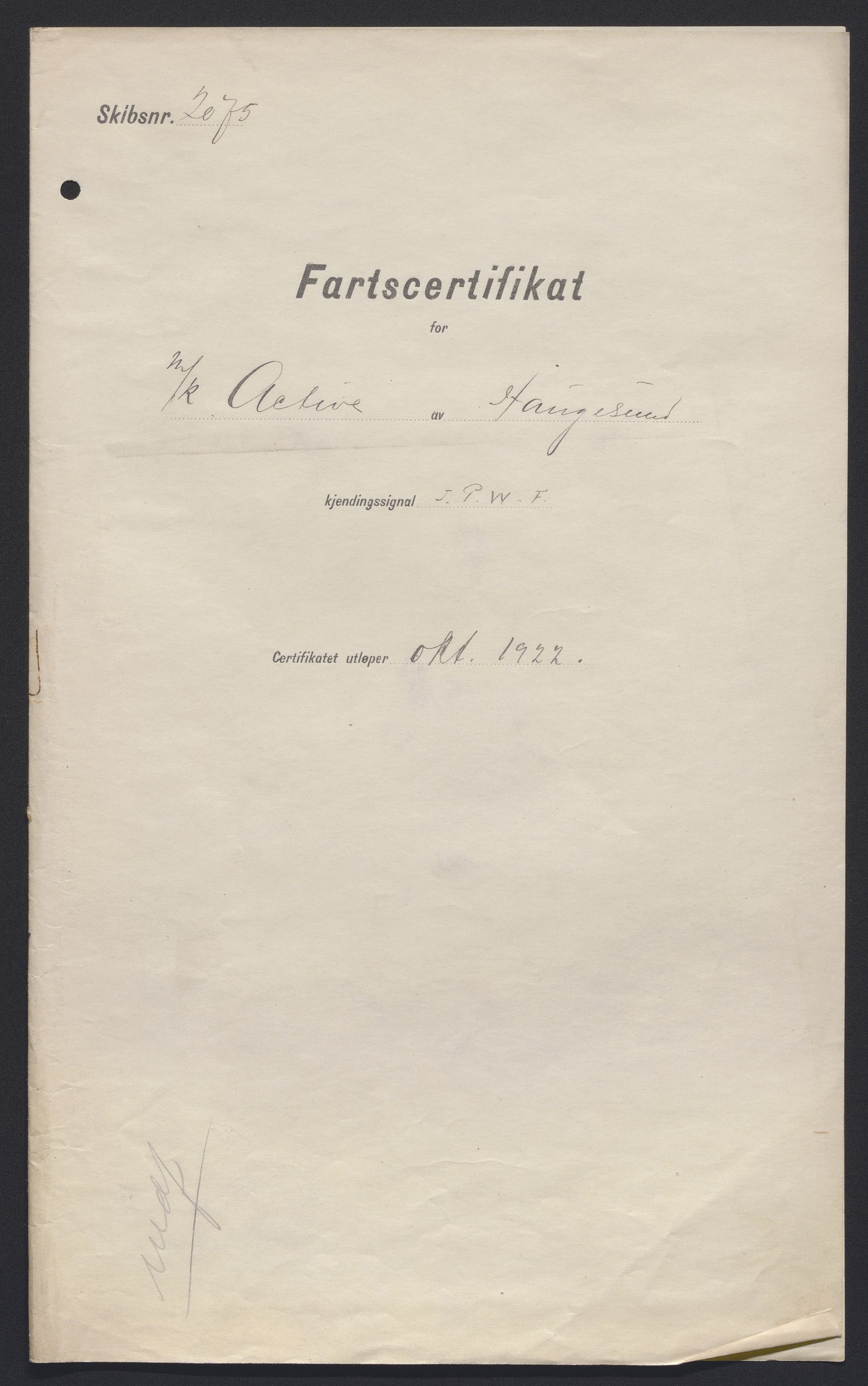 Sjøfartsdirektoratet med forløpere, skipsmapper slettede skip, AV/RA-S-4998/F/Fa/L0003: --, 1848-1912, p. 401