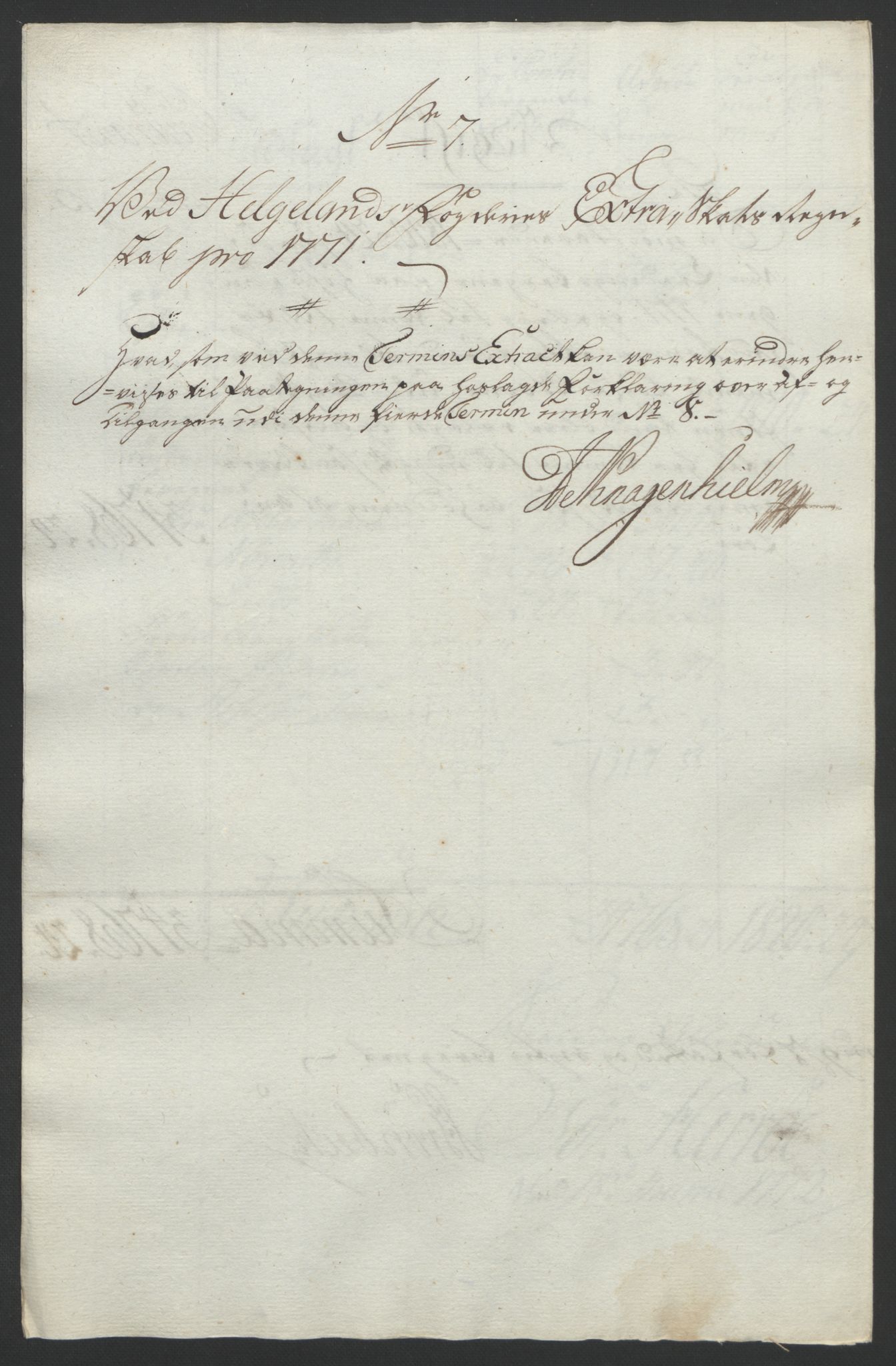 Rentekammeret inntil 1814, Reviderte regnskaper, Fogderegnskap, AV/RA-EA-4092/R65/L4573: Ekstraskatten Helgeland, 1762-1772, p. 343