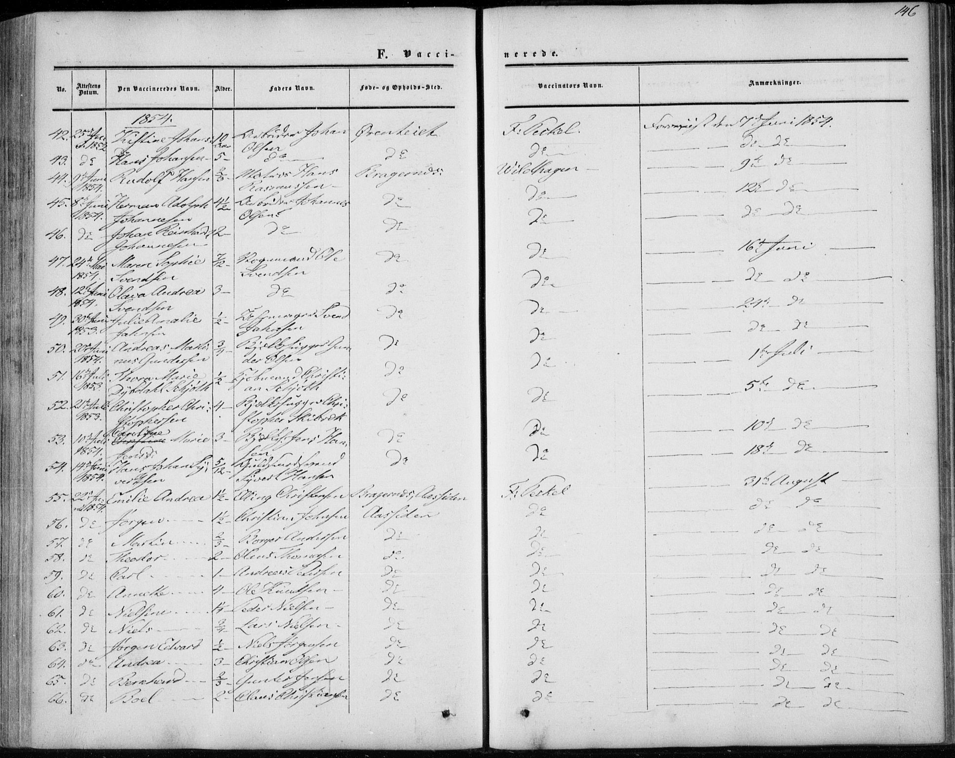 Bragernes kirkebøker, AV/SAKO-A-6/F/Fc/L0002: Parish register (official) no. III 2, 1854-1865, p. 146