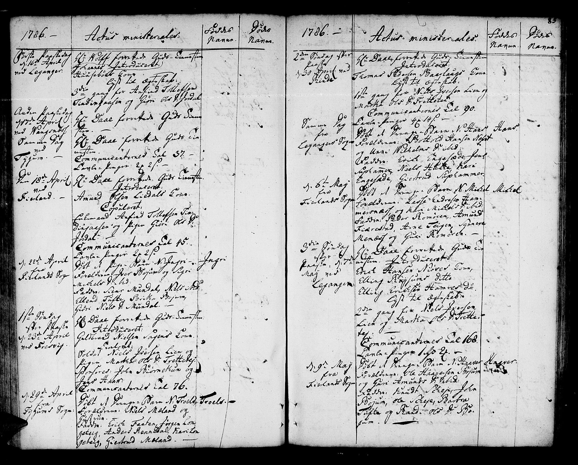 Leikanger sokneprestembete, AV/SAB-A-81001/H/Haa/Haaa/L0004: Parish register (official) no. A 4, 1770-1791, p. 83