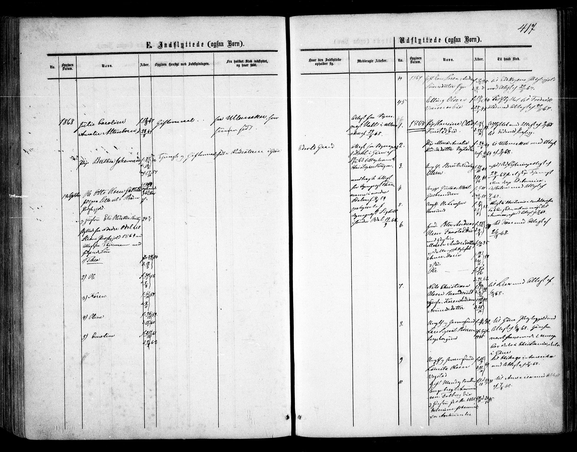 Nes prestekontor Kirkebøker, AV/SAO-A-10410/F/Fa/L0008: Parish register (official) no. I 8, 1859-1874, p. 417