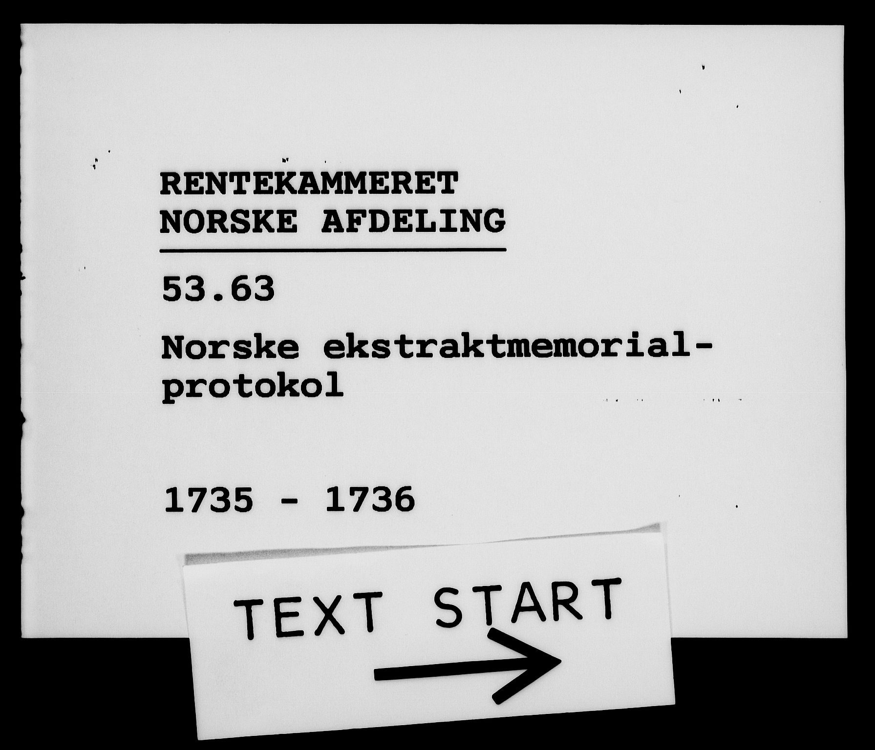 Rentekammeret, Kammerkanselliet, AV/RA-EA-3111/G/Gh/Gha/L0018: Norsk ekstraktmemorialprotokoll (merket RK 53.63), 1735-1736