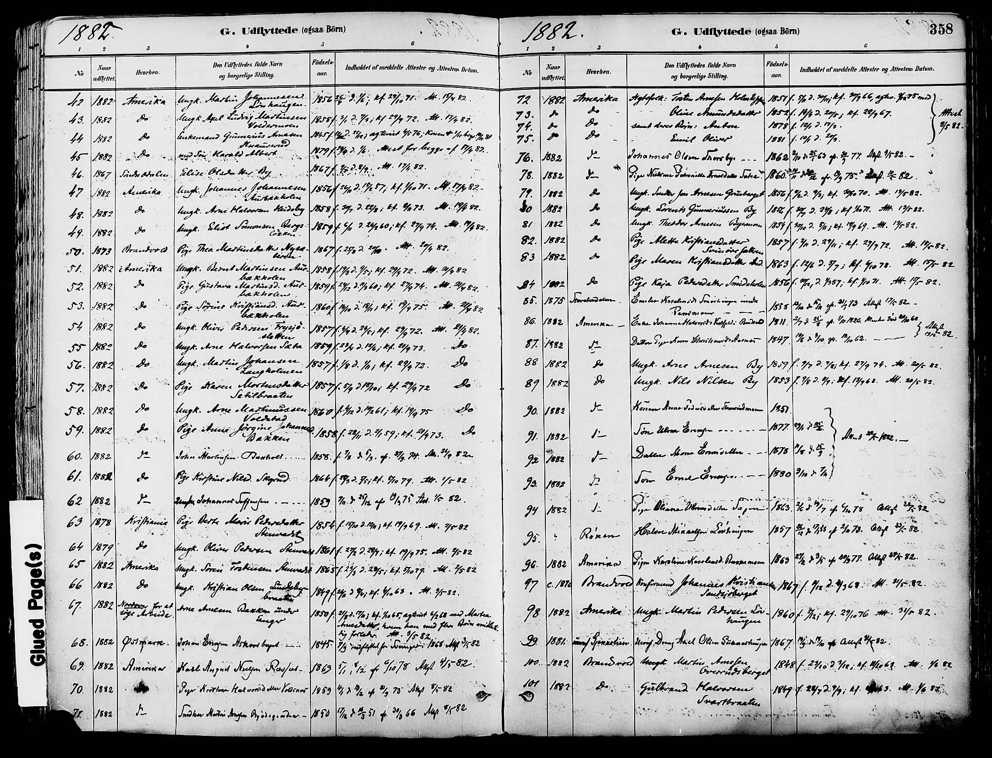 Grue prestekontor, AV/SAH-PREST-036/H/Ha/Haa/L0012: Parish register (official) no. 12, 1881-1897, p. 358