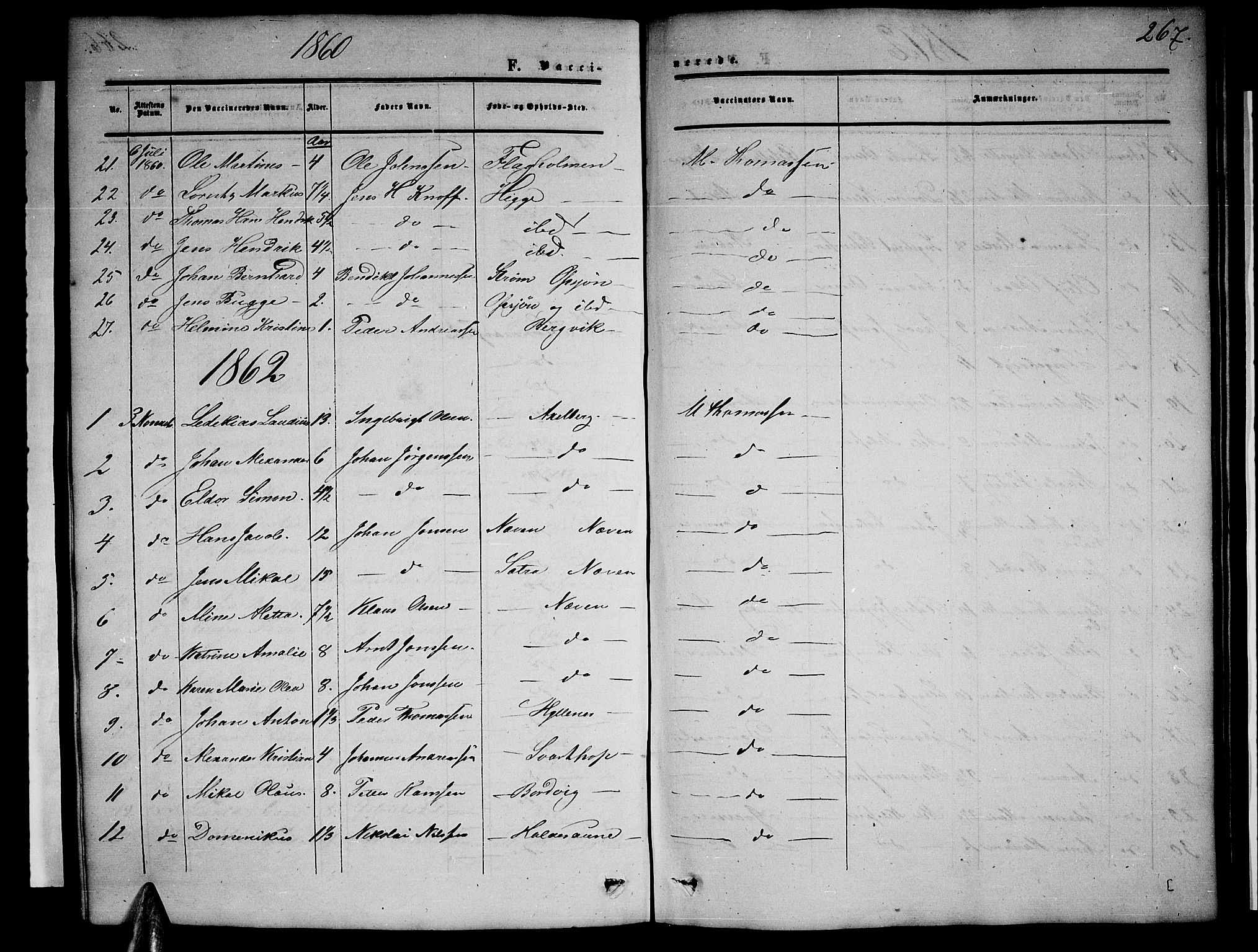 Ministerialprotokoller, klokkerbøker og fødselsregistre - Nordland, SAT/A-1459/814/L0229: Parish register (copy) no. 814C02, 1859-1883, p. 267