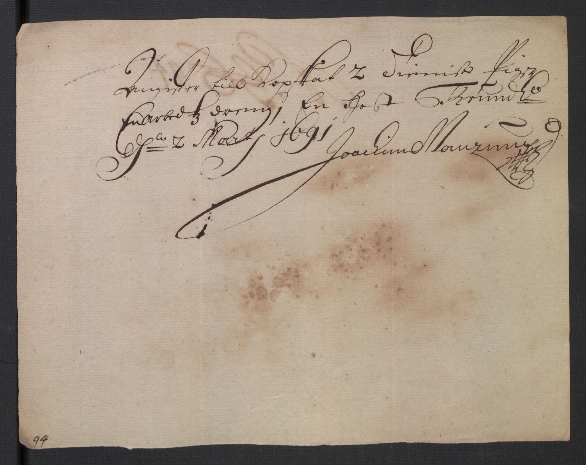 Rentekammeret inntil 1814, Reviderte regnskaper, Byregnskaper, AV/RA-EA-4066/R/Rs/L0506: [S2] Kontribusjonsregnskap, 1691-1692, p. 125