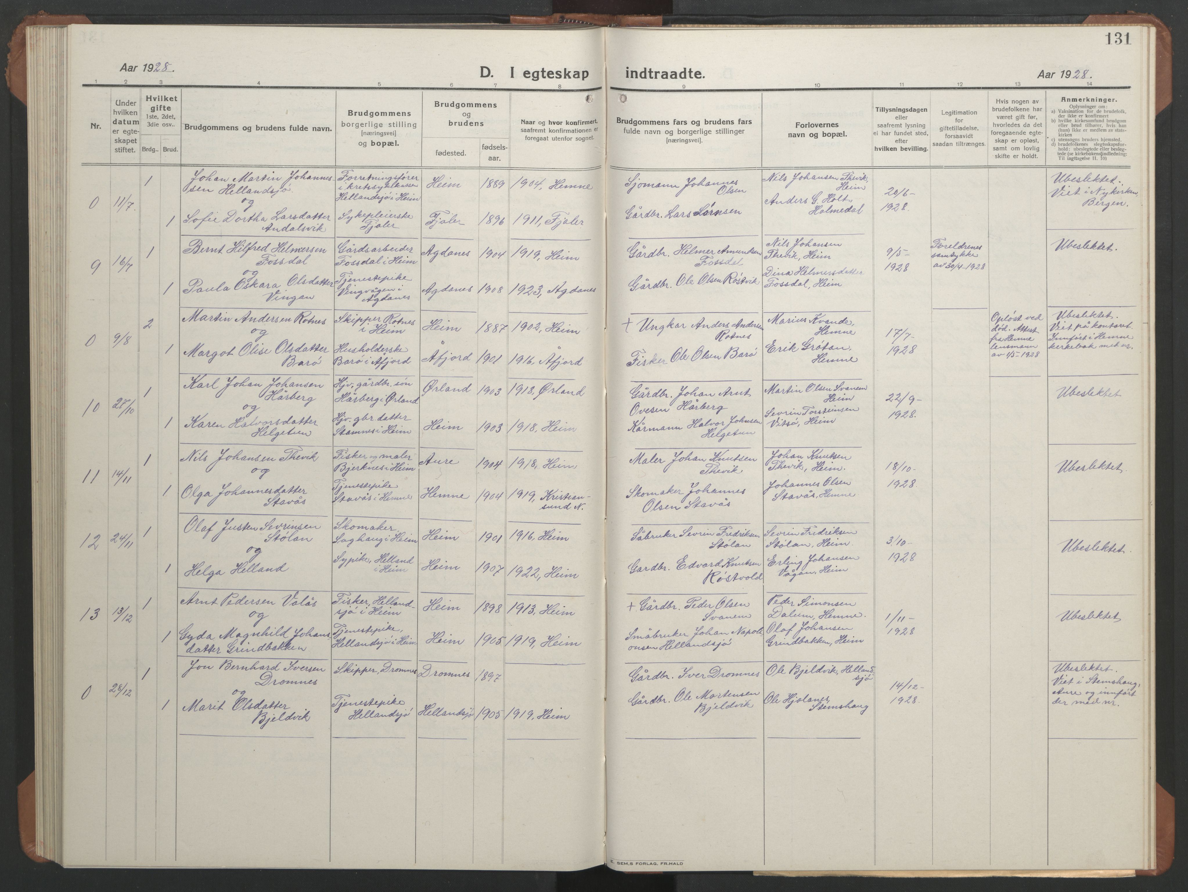 Ministerialprotokoller, klokkerbøker og fødselsregistre - Sør-Trøndelag, SAT/A-1456/633/L0521: Parish register (copy) no. 633C03, 1921-1946, p. 123