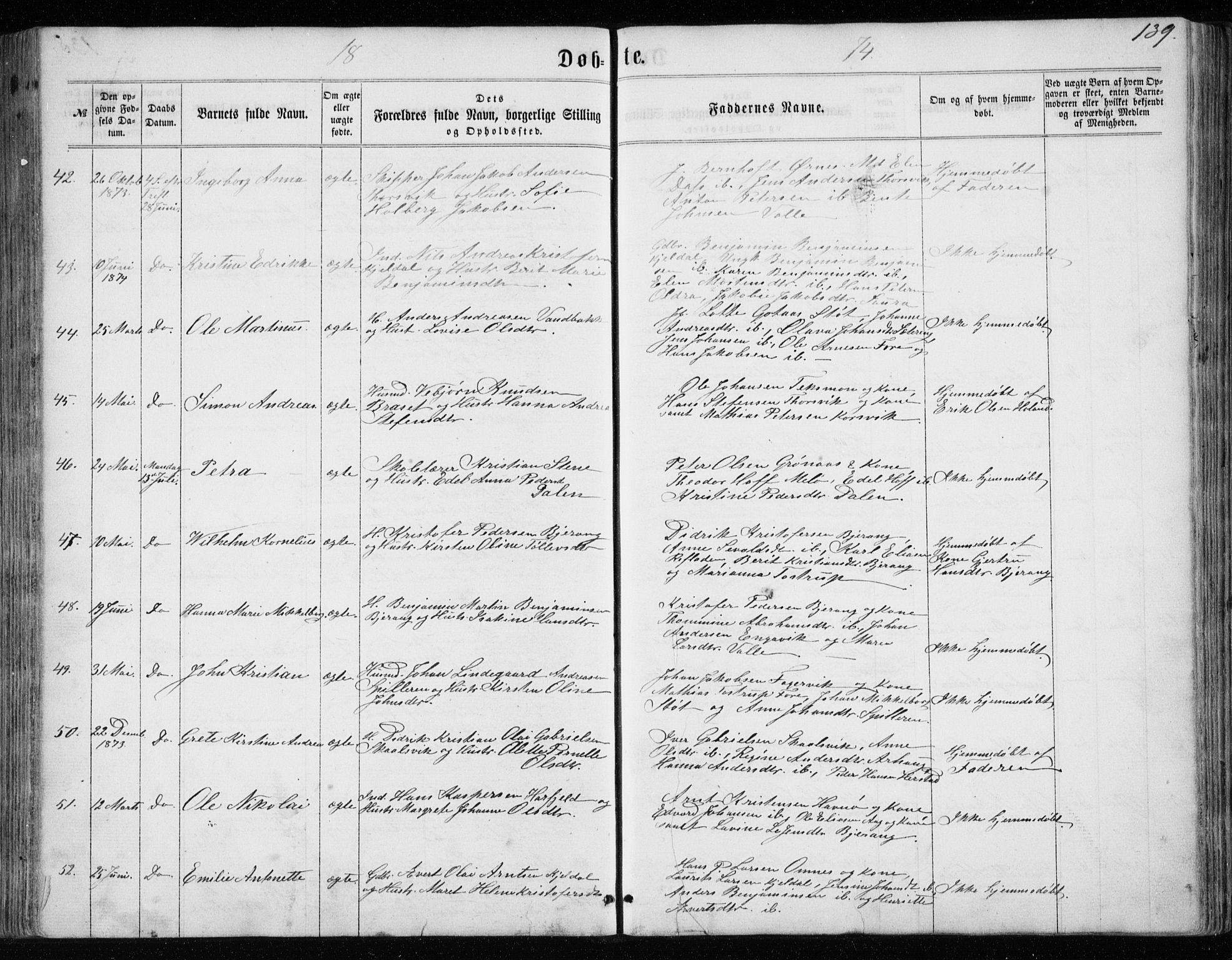 Ministerialprotokoller, klokkerbøker og fødselsregistre - Nordland, SAT/A-1459/843/L0634: Parish register (copy) no. 843C03, 1860-1884, p. 139