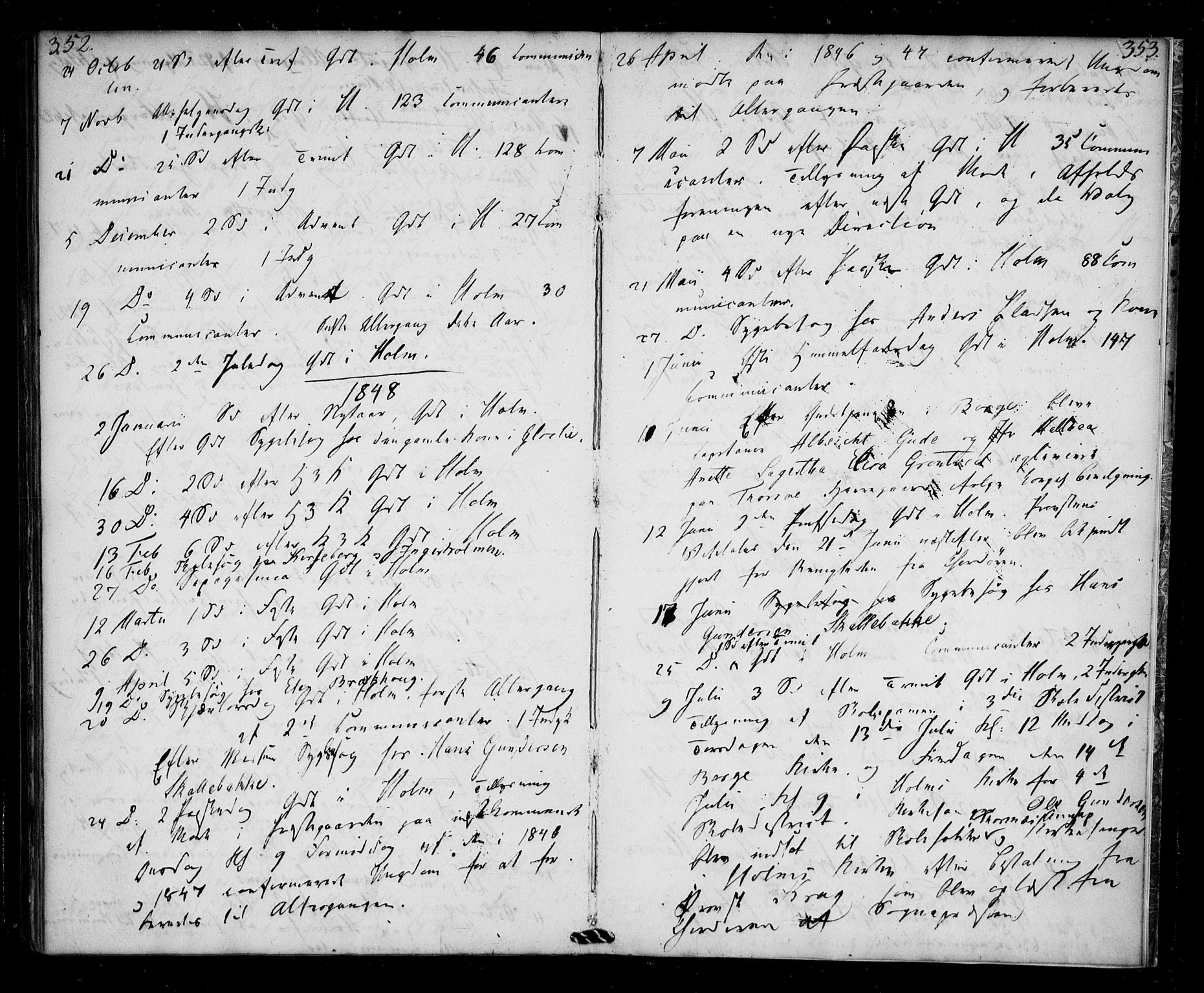 Borge prestekontor Kirkebøker, AV/SAO-A-10903/F/Fb/L0001: Parish register (official) no. II 1, 1836-1852, p. 352-353