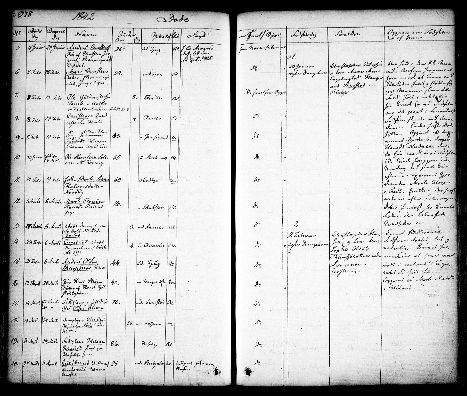 Aurskog prestekontor Kirkebøker, SAO/A-10304a/F/Fa/L0006: Parish register (official) no. I 6, 1829-1853, p. 378