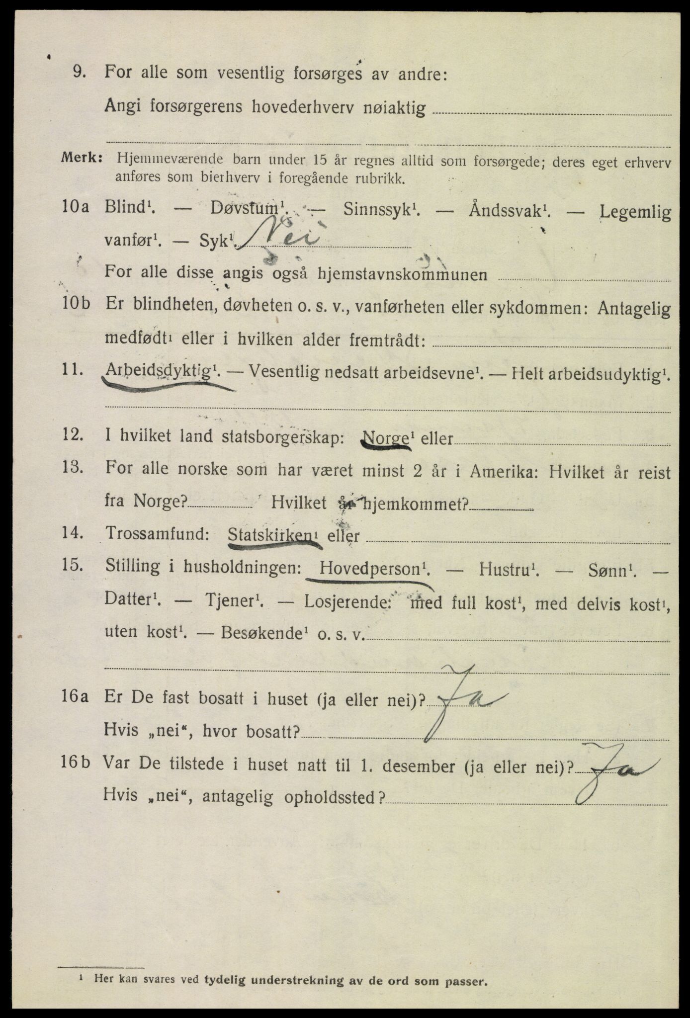 SAH, 1920 census for Grue, 1920, p. 9364