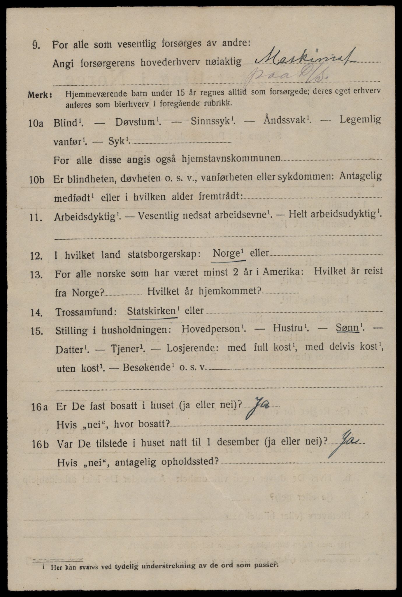 SAST, 1920 census for Stavanger, 1920, p. 47077