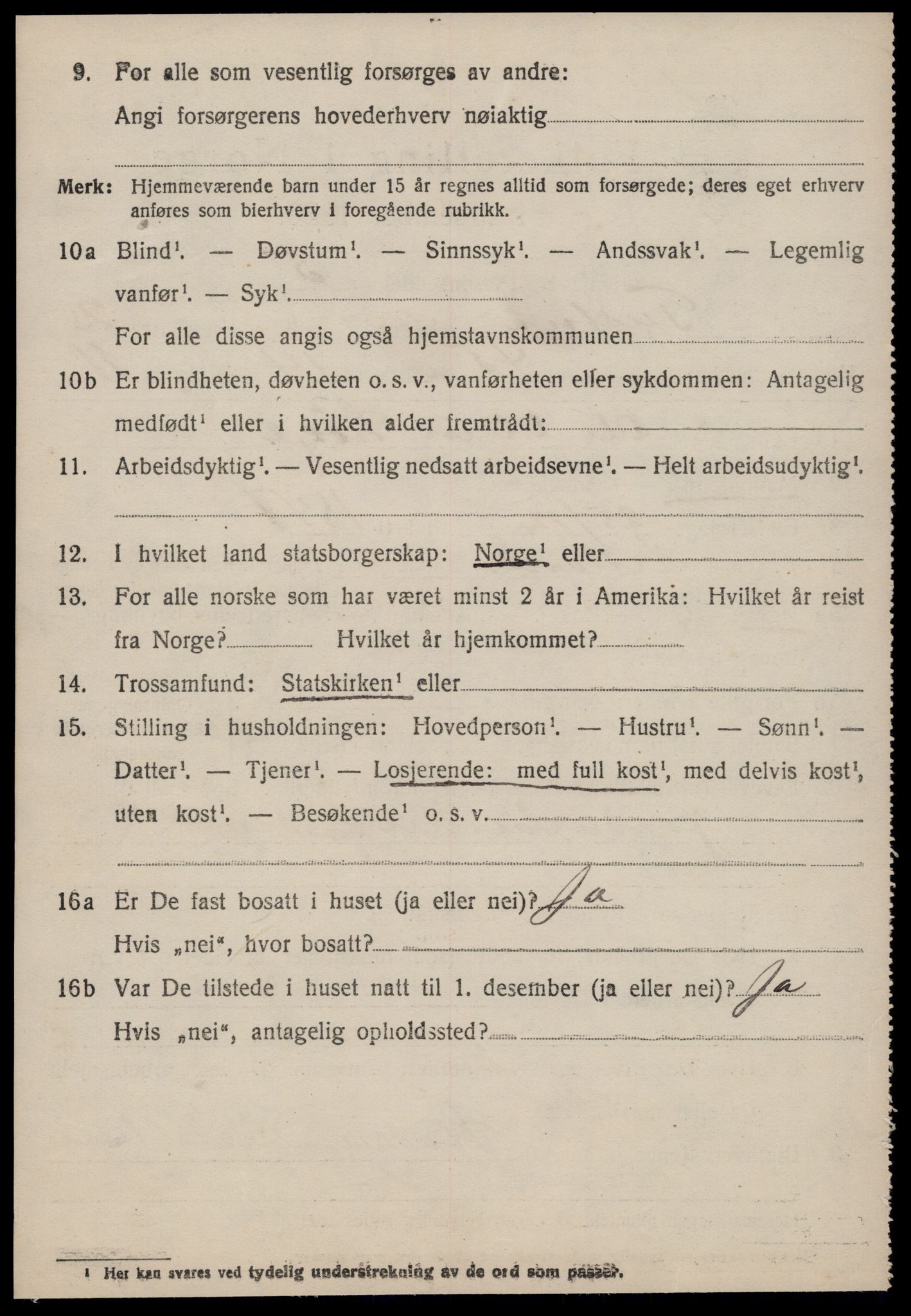 SAT, 1920 census for Tustna, 1920, p. 1456