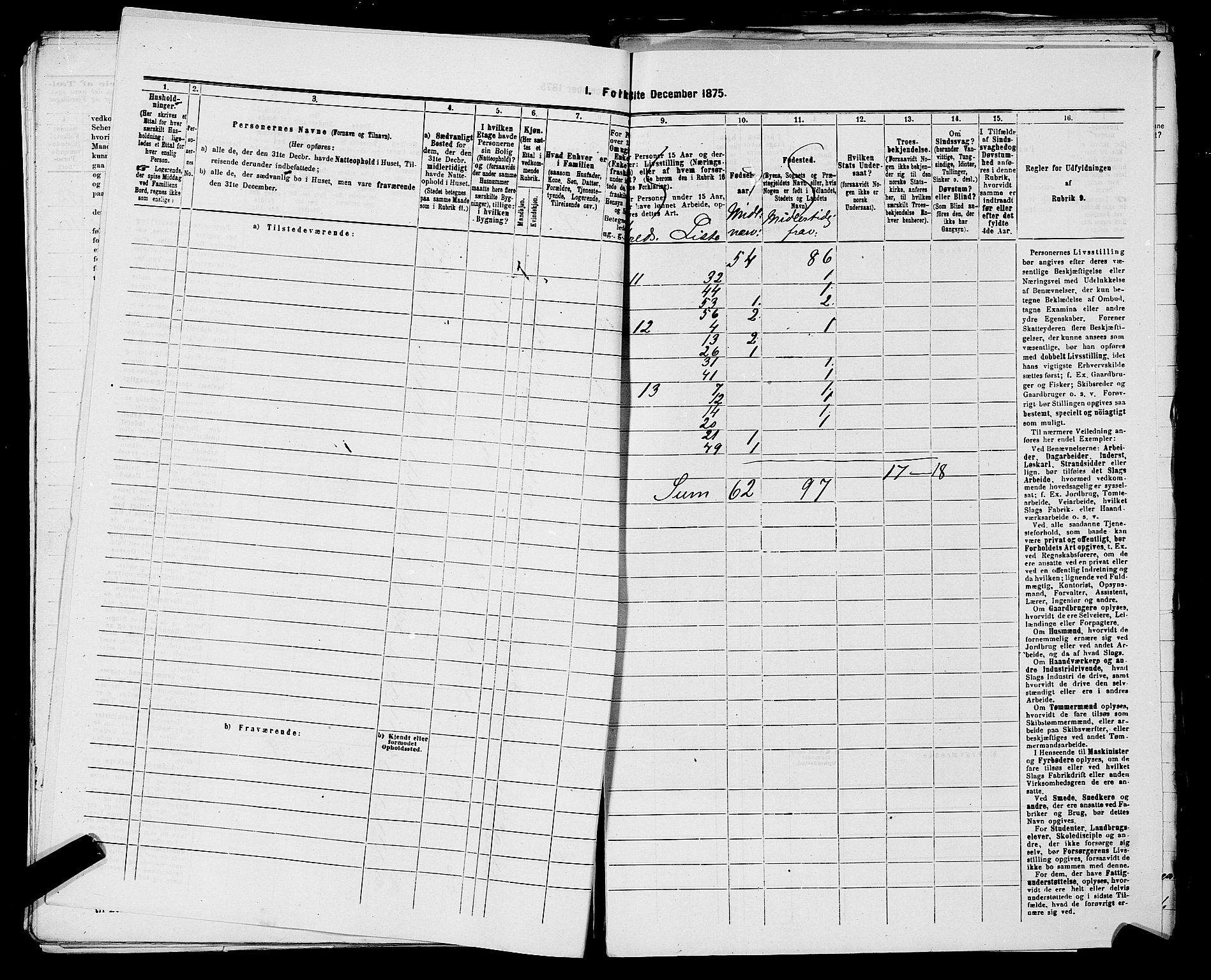 SAST, 1875 census for 1154P Skjold, 1875, p. 33