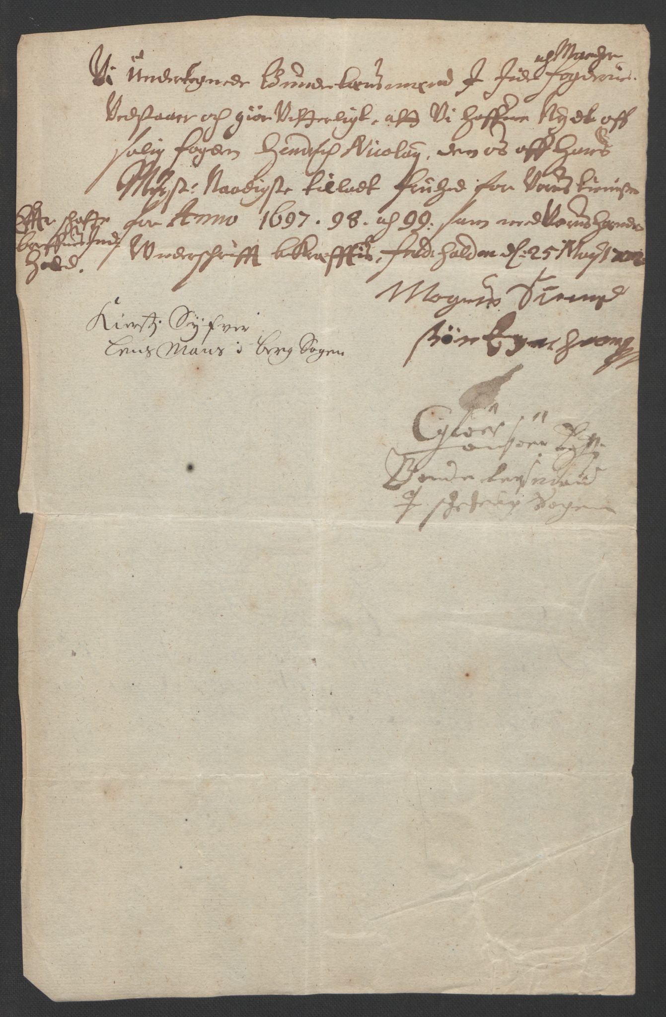 Rentekammeret inntil 1814, Reviderte regnskaper, Fogderegnskap, AV/RA-EA-4092/R01/L0014: Fogderegnskap Idd og Marker, 1699, p. 224