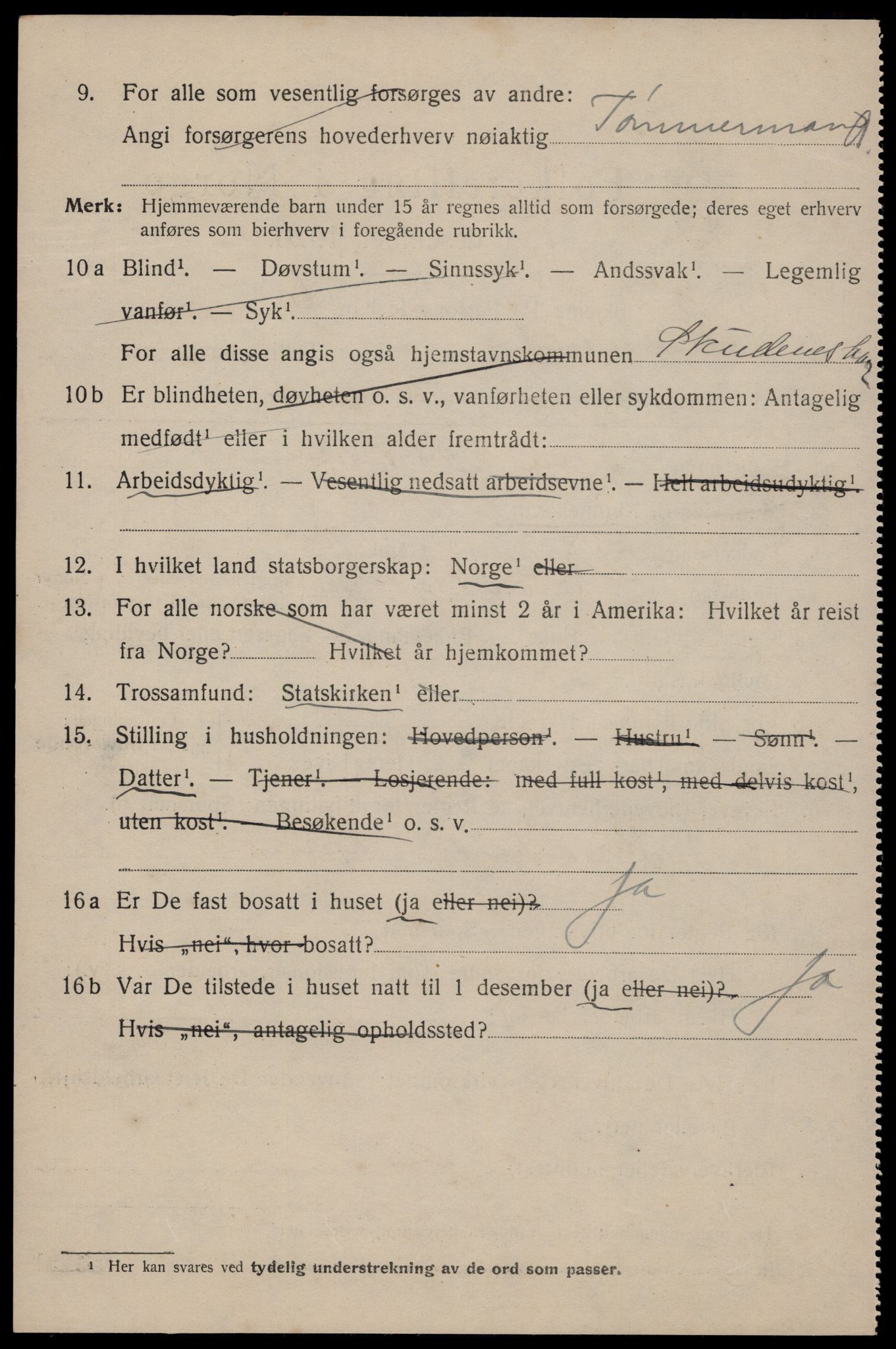 SAST, 1920 census for Skudeneshavn, 1920, p. 1389