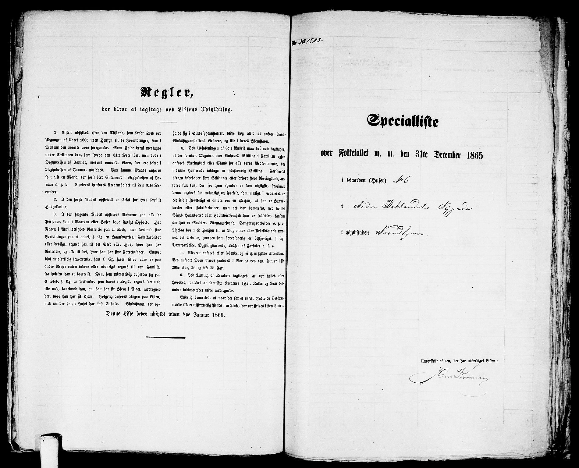RA, 1865 census for Trondheim, 1865, p. 2502