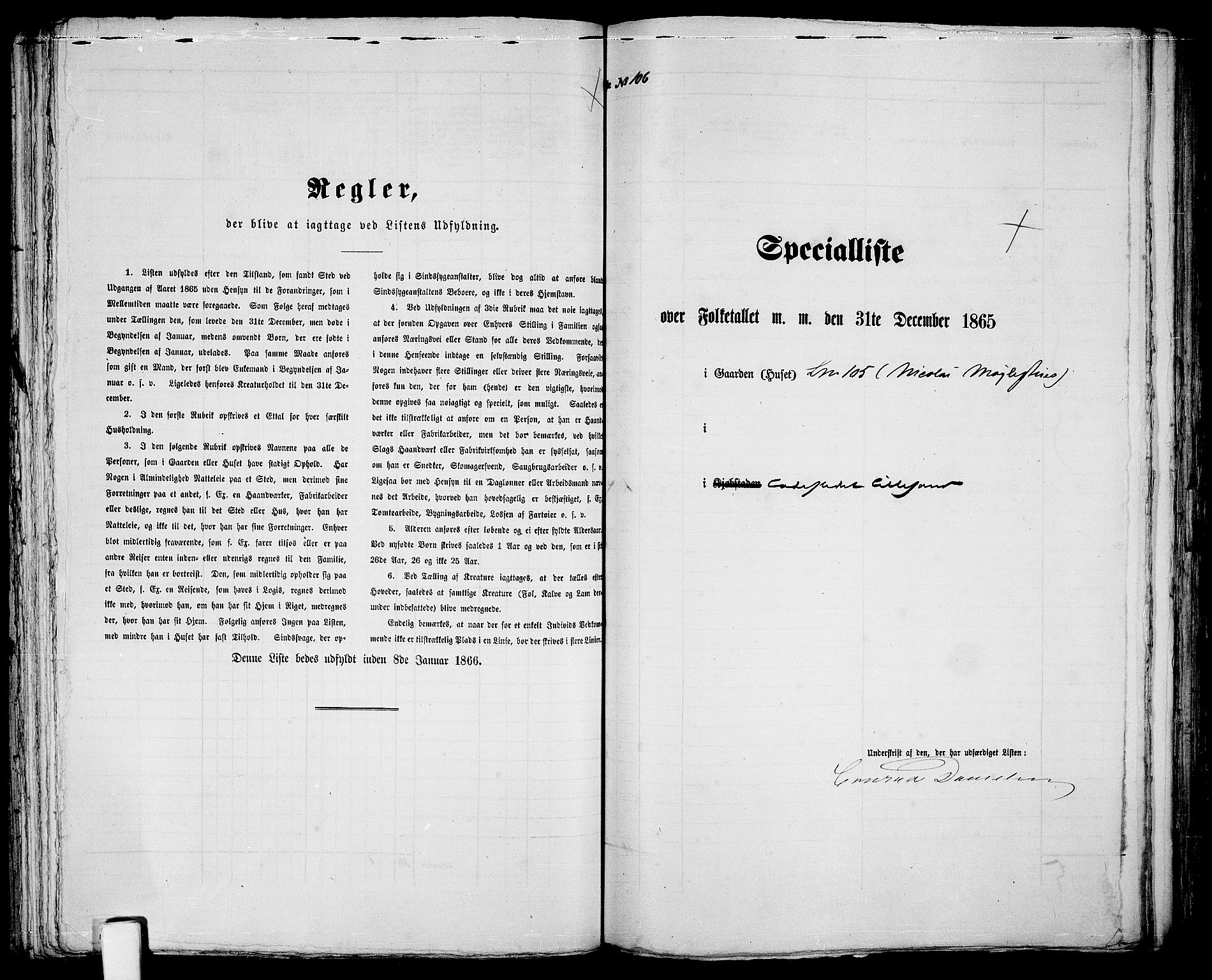 RA, 1865 census for Vestre Moland/Lillesand, 1865, p. 221