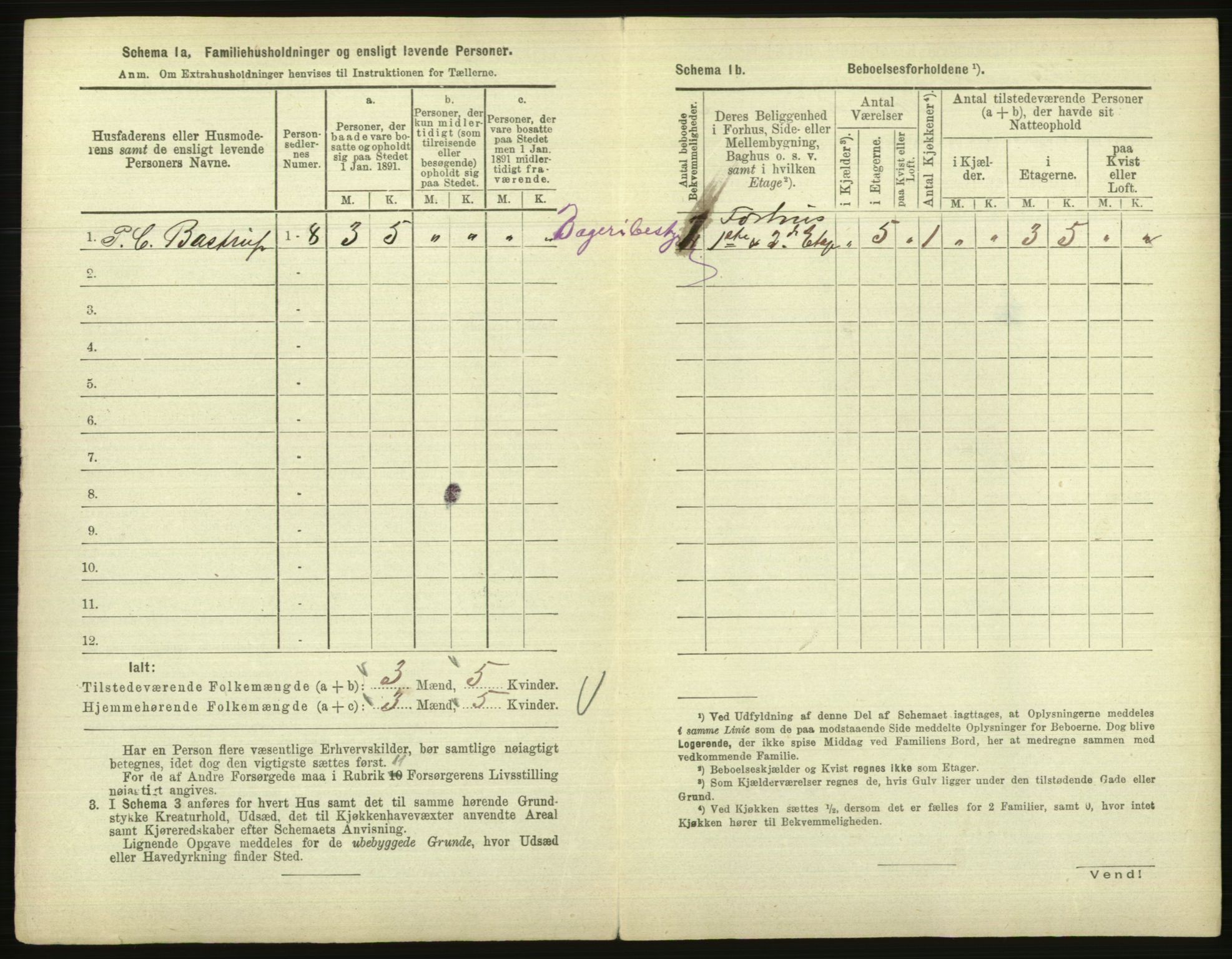 RA, 1891 census for 1001 Kristiansand, 1891, p. 703