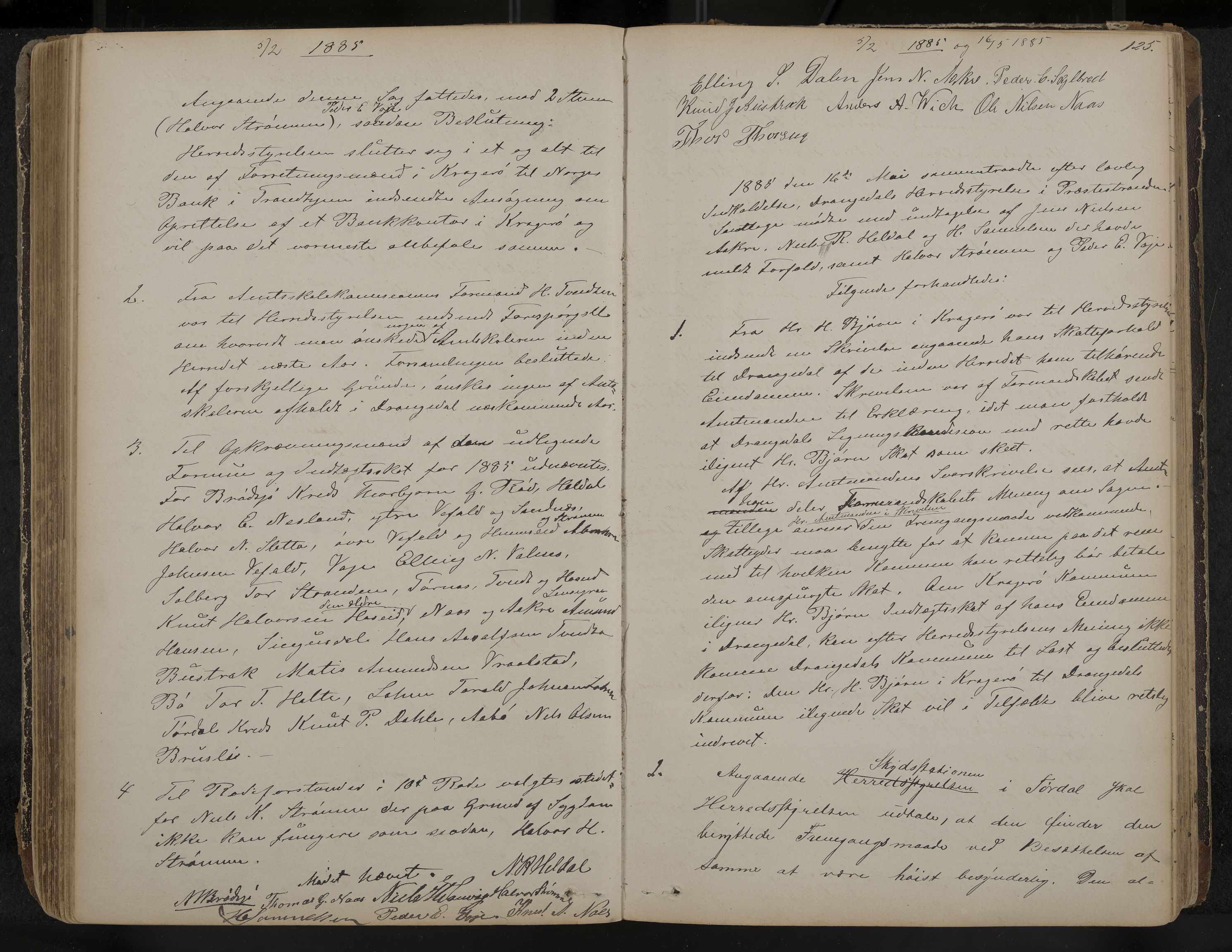 Drangedal formannskap og sentraladministrasjon, IKAK/0817021/A/L0002: Møtebok, 1870-1892, p. 125