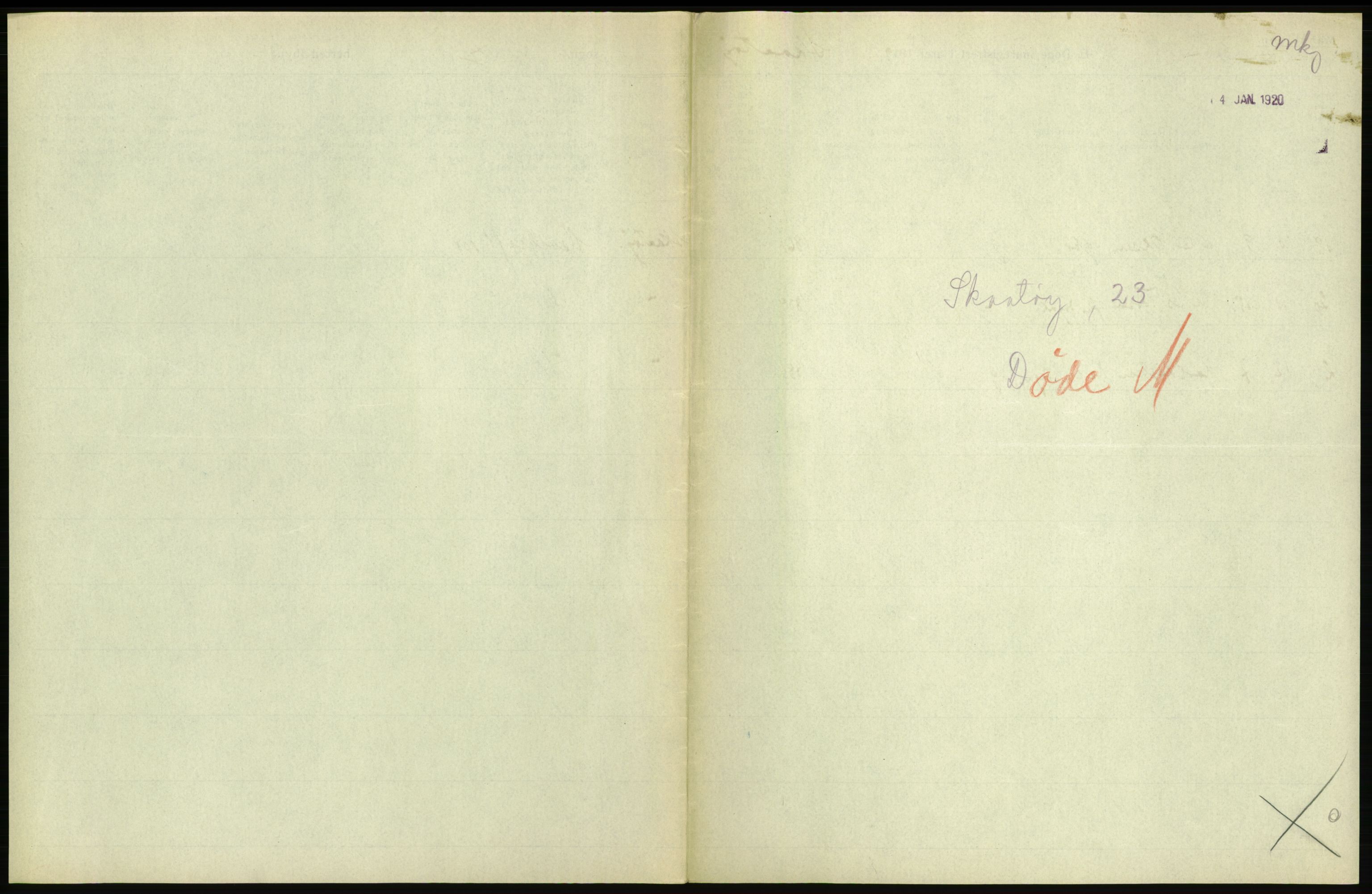 Statistisk sentralbyrå, Sosiodemografiske emner, Befolkning, RA/S-2228/D/Df/Dfb/Dfbi/L0023: Telemark fylke: Døde. Bygder og byer., 1919, p. 15