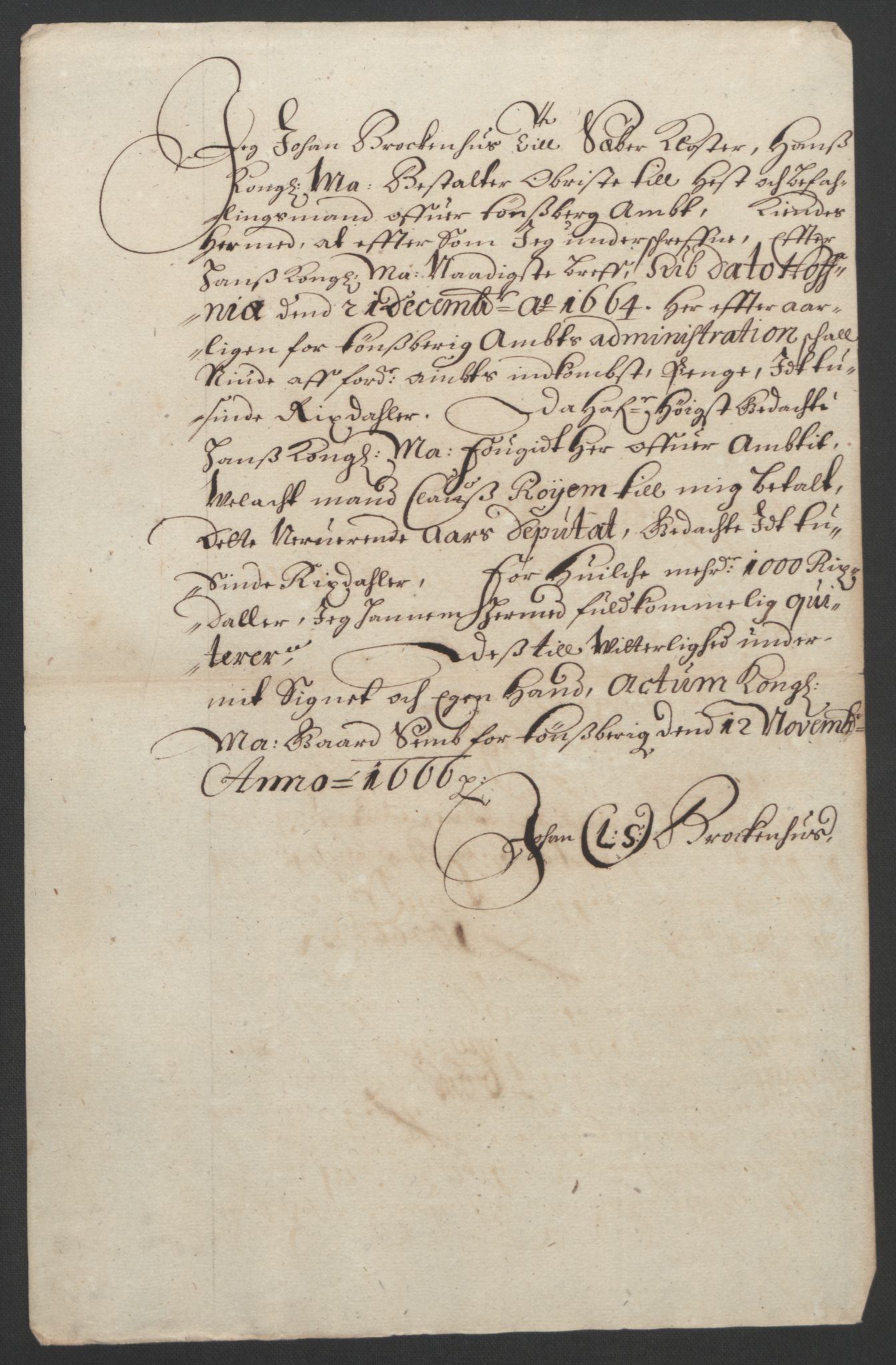 Rentekammeret inntil 1814, Reviderte regnskaper, Fogderegnskap, AV/RA-EA-4092/R32/L1842: Fogderegnskap Jarlsberg grevskap, 1664-1673, p. 79