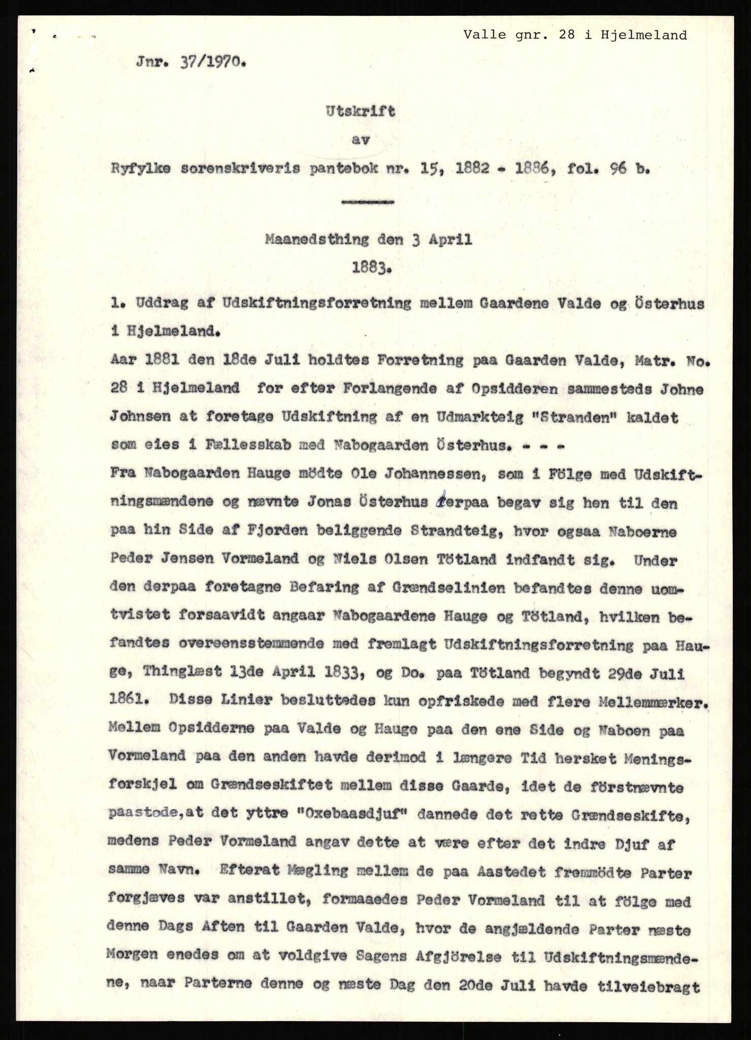 Statsarkivet i Stavanger, AV/SAST-A-101971/03/Y/Yj/L0091: Avskrifter sortert etter gårdsnavn: Ur - Vareberg, 1750-1930, p. 559