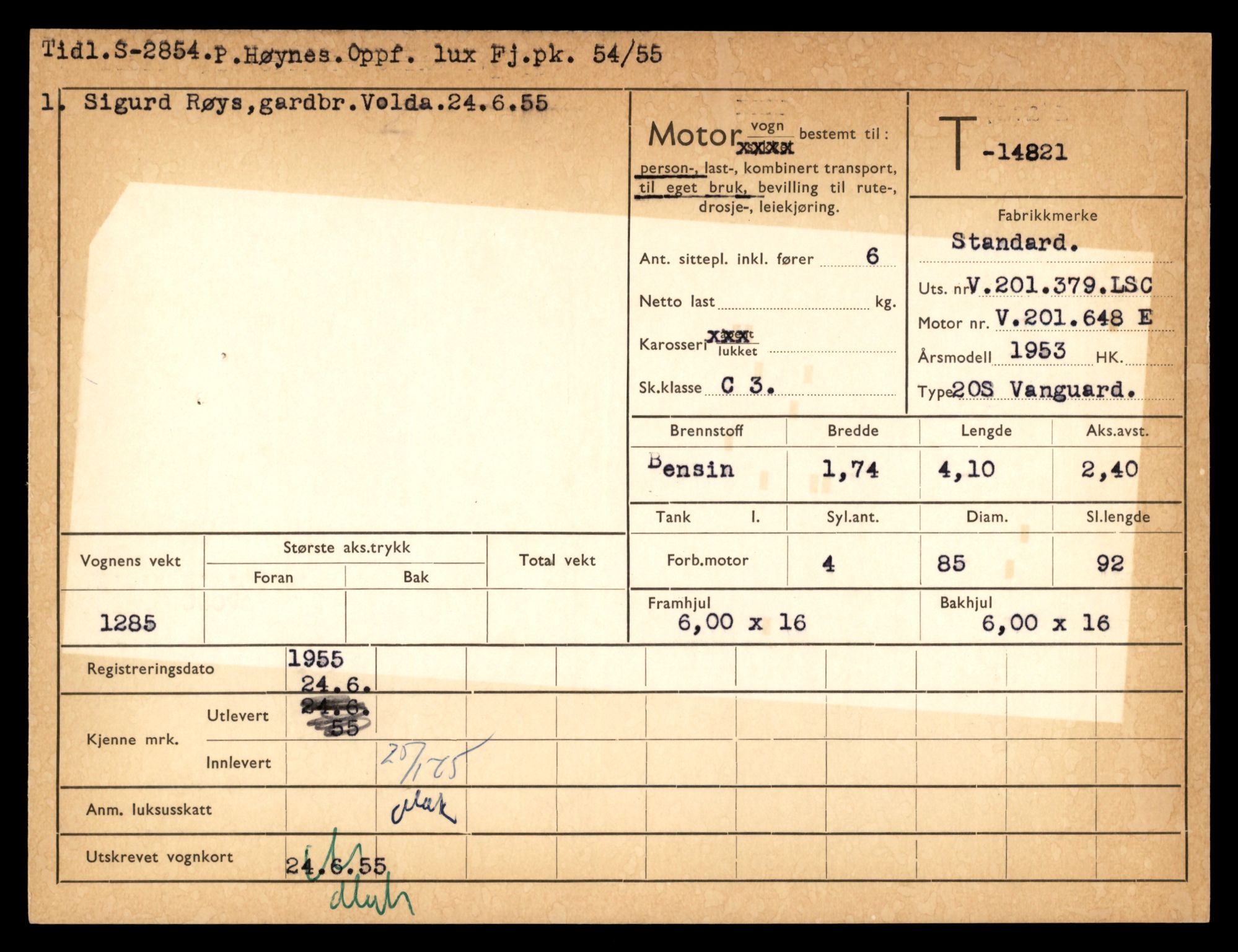Møre og Romsdal vegkontor - Ålesund trafikkstasjon, AV/SAT-A-4099/F/Fe/L0048: Registreringskort for kjøretøy T 14721 - T 14863, 1927-1998, p. 2261
