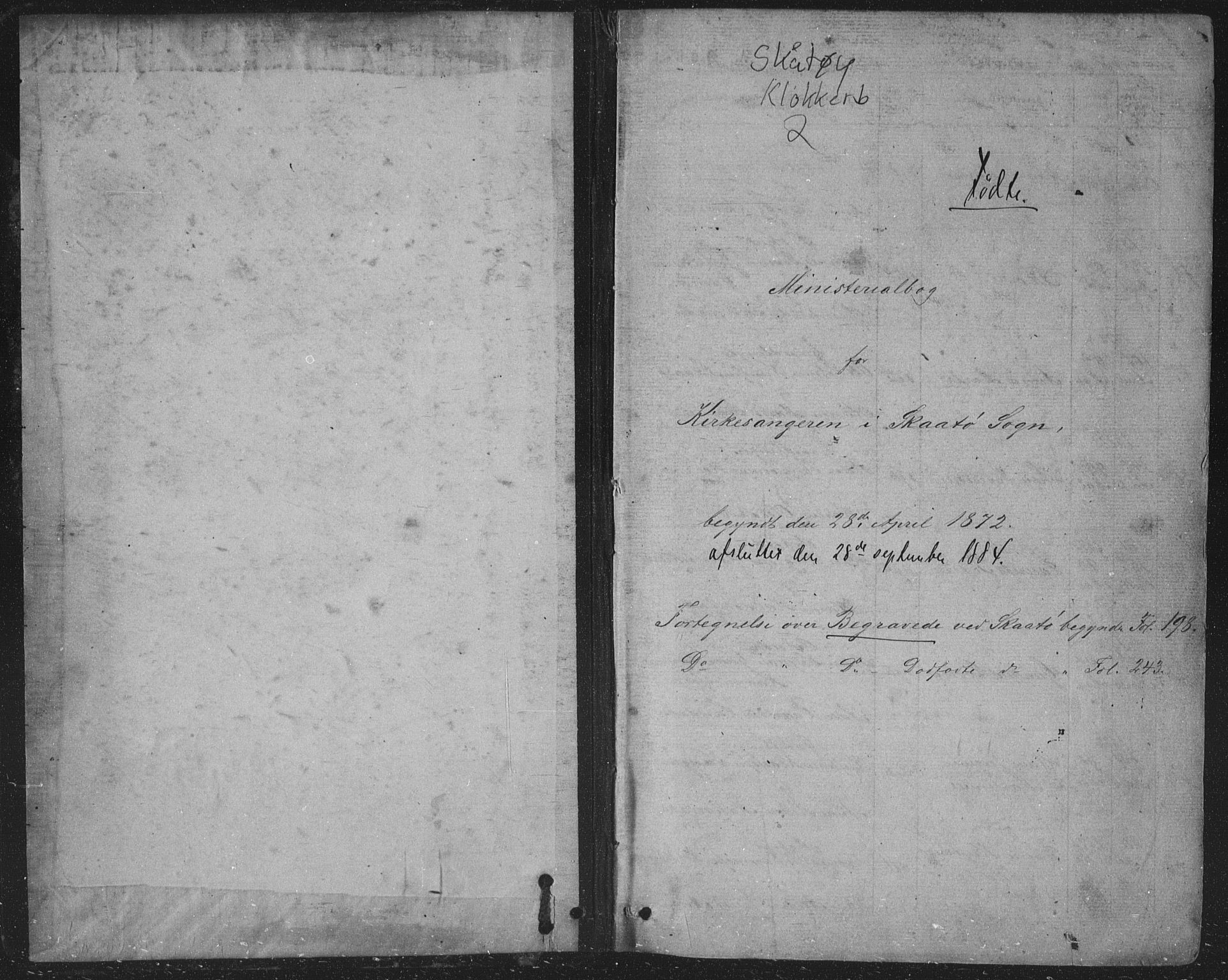 Skåtøy kirkebøker, SAKO/A-304/G/Ga/L0002: Parish register (copy) no. I 2, 1872-1884
