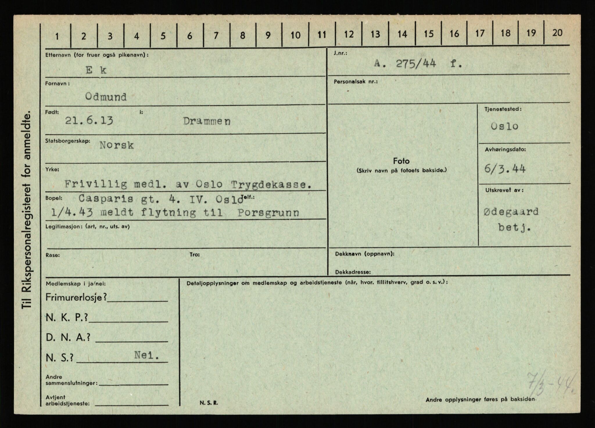 Statspolitiet - Hovedkontoret / Osloavdelingen, AV/RA-S-1329/C/Ca/L0004: Eid - funn av gjenstander	, 1943-1945, p. 333