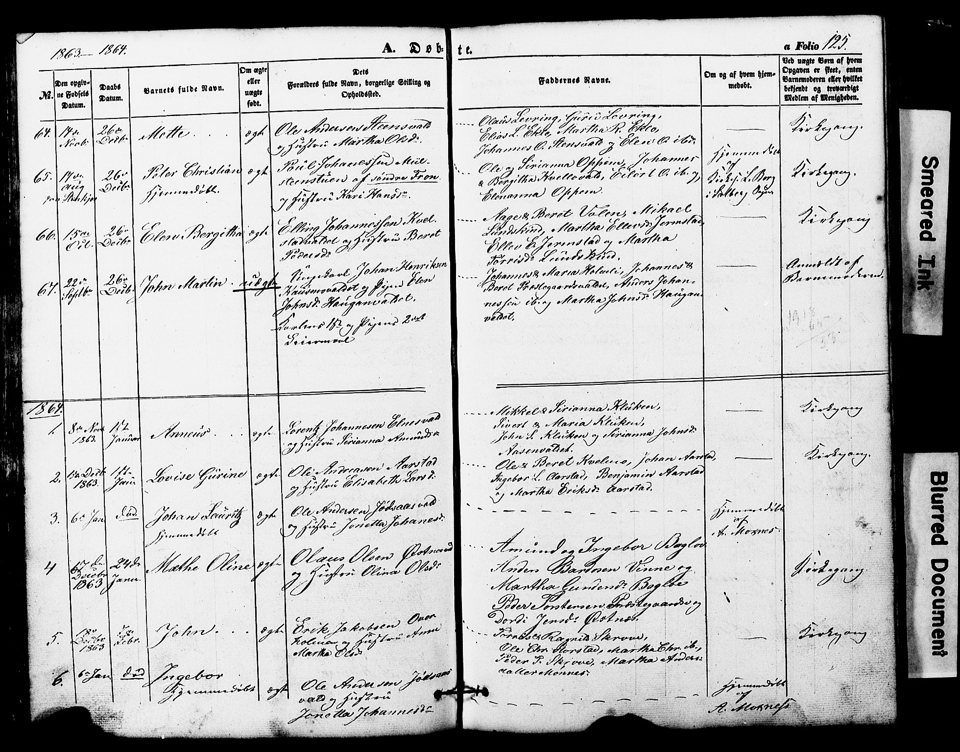 Ministerialprotokoller, klokkerbøker og fødselsregistre - Nord-Trøndelag, AV/SAT-A-1458/724/L0268: Parish register (copy) no. 724C04, 1846-1878, p. 125